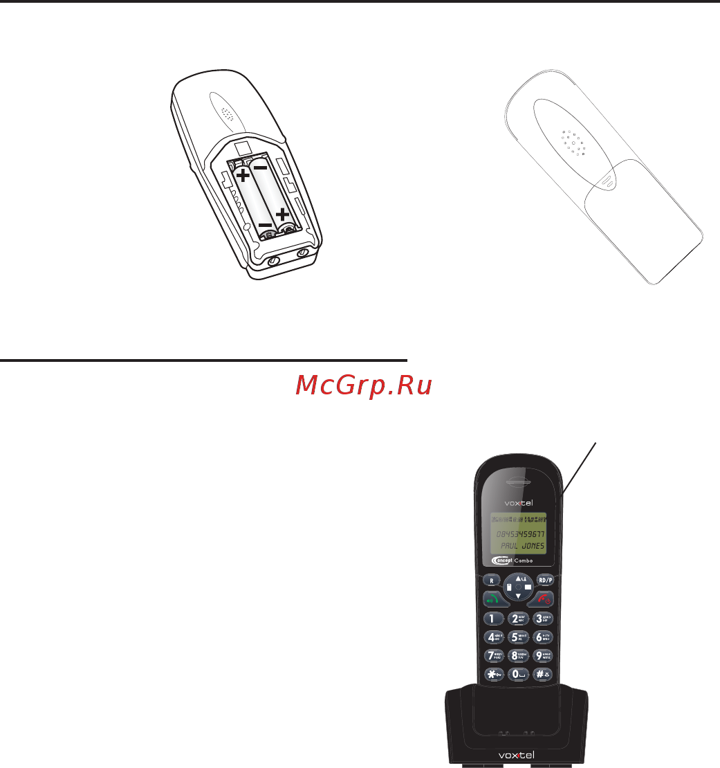 Voxtel Combo 7010 Black [54/89] Установка аккумуляторных батарей