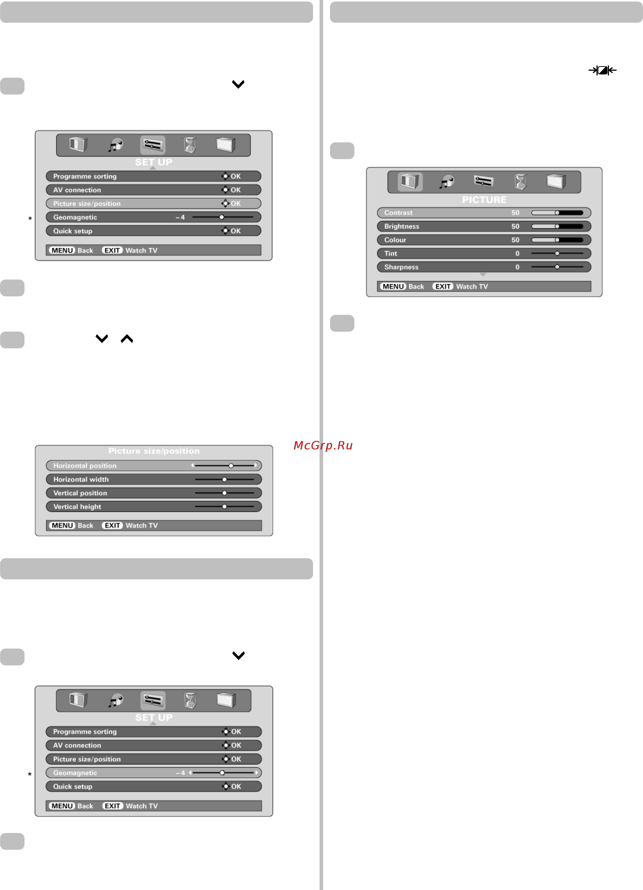 Toshiba ZD36 [12/20] Настройка изображения