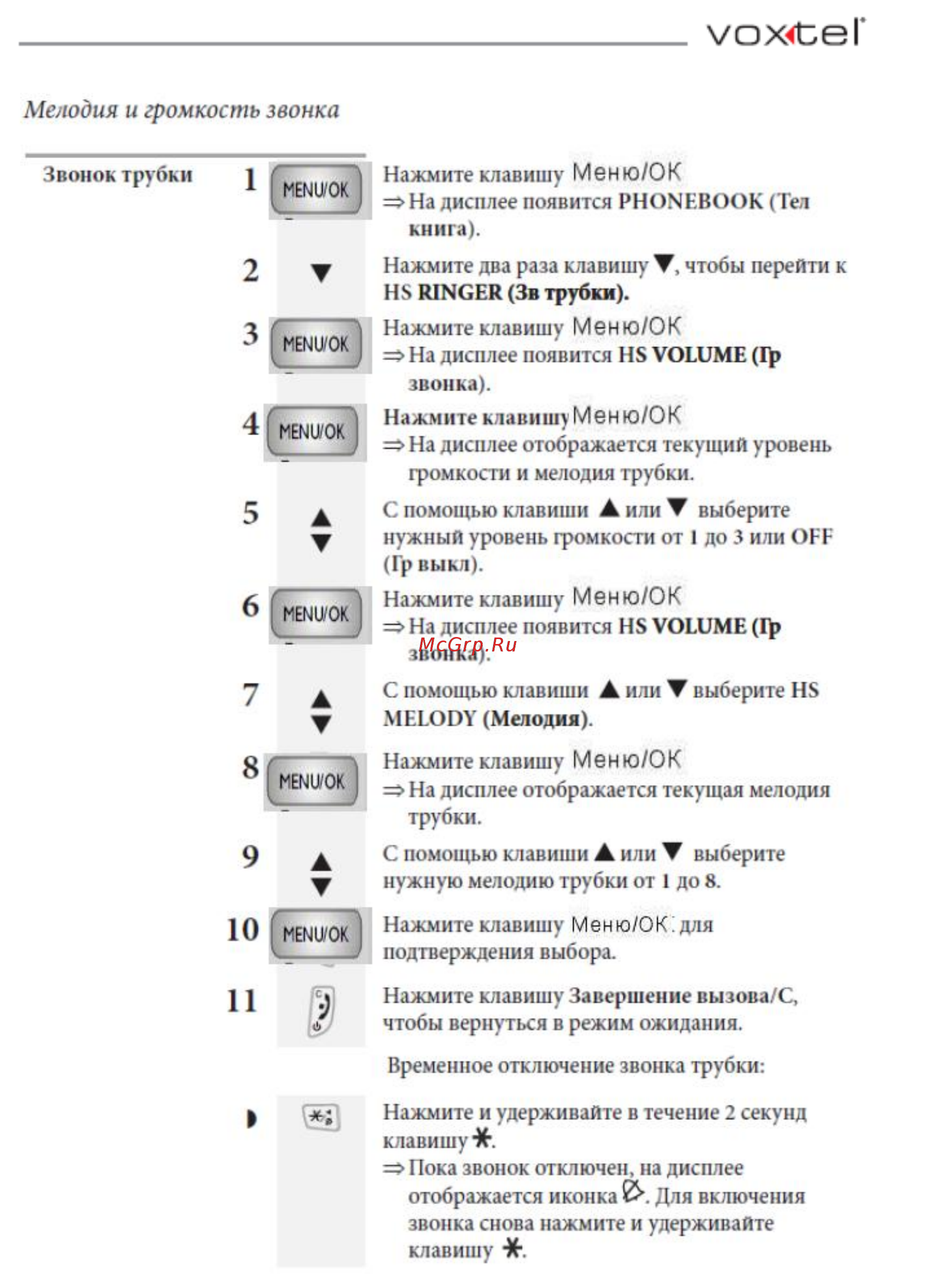 Voxtel Profi 6100 Black Инструкция по эксплуатации онлайн [15/48] 46627