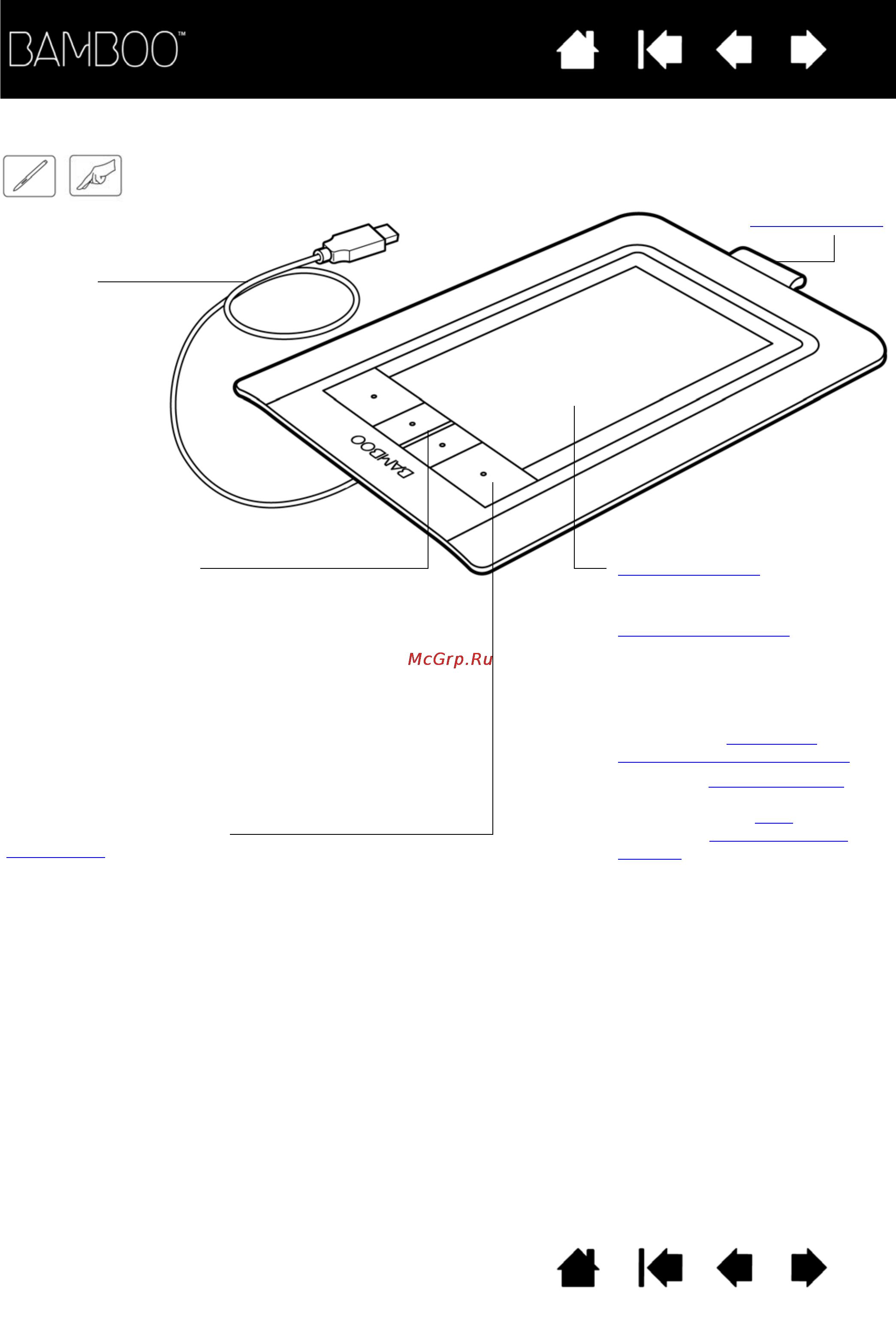 Wacom CTH-460-RU [9/90] Планшеты bamboo и bamboo fun