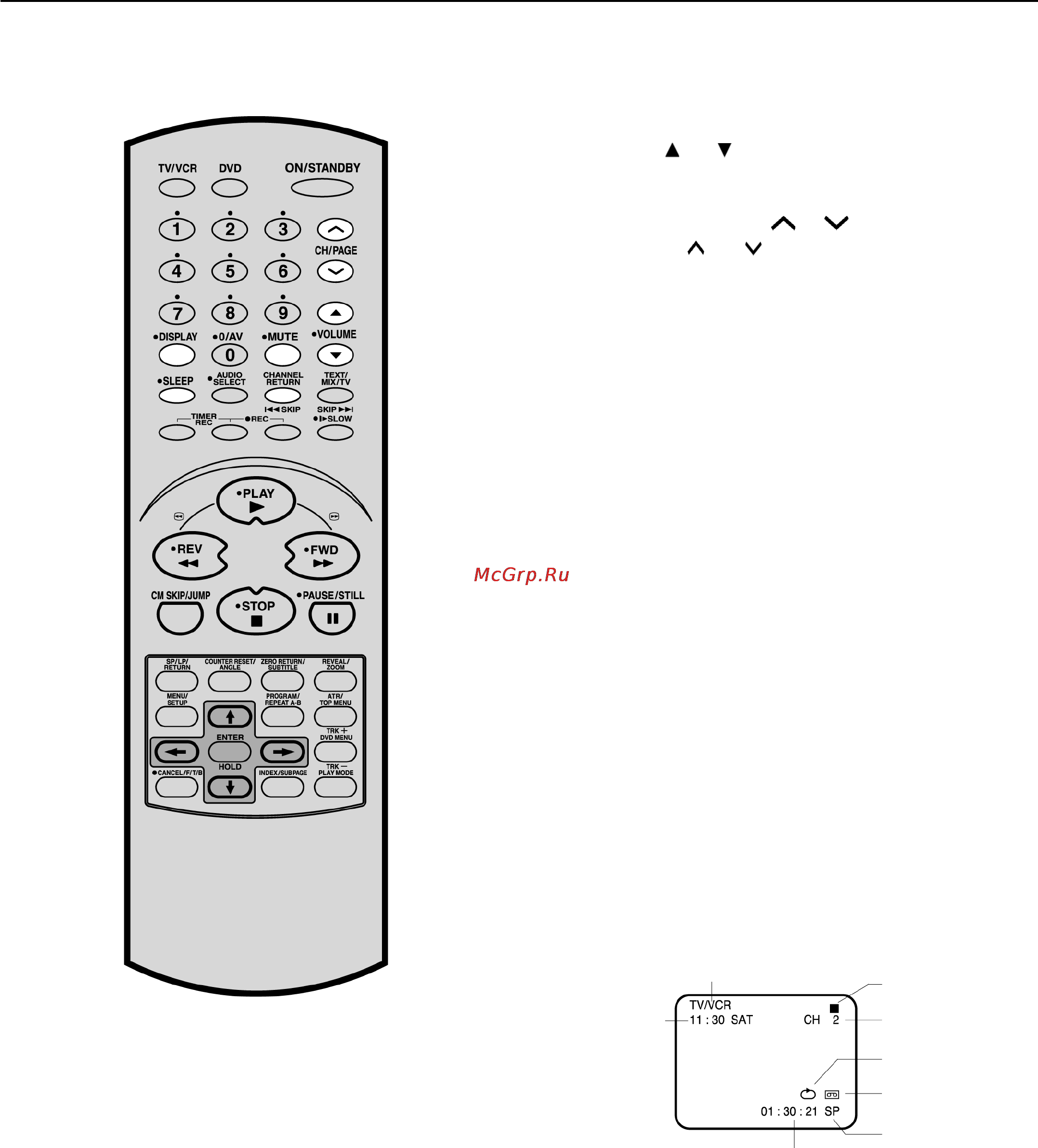 Toshiba VTW21FPR [18/42] Функции телевизора продолжение