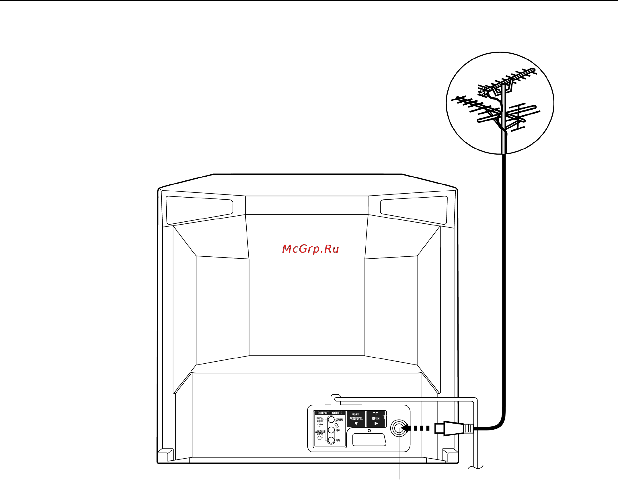 Toshiba VTW21FPR [9/42] Ïîäêëþ åíèå àíòåííû