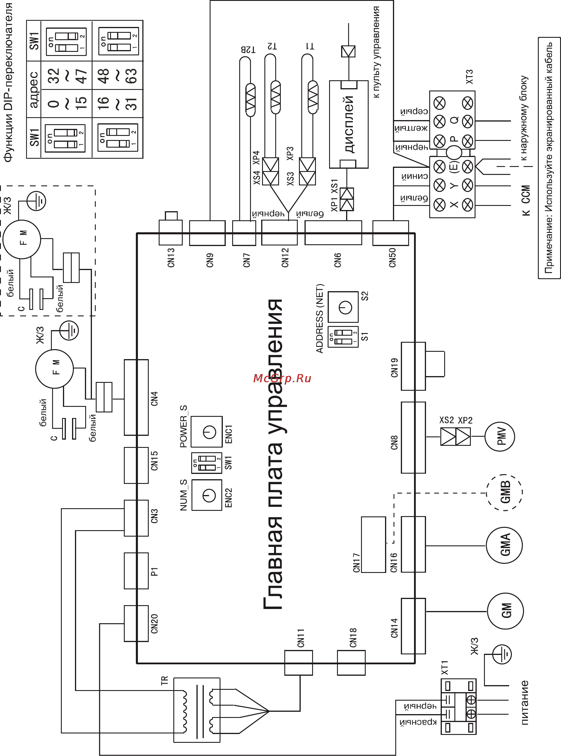 Lessar LSM-H71KDA2 [72/246] Схема электрических соединений