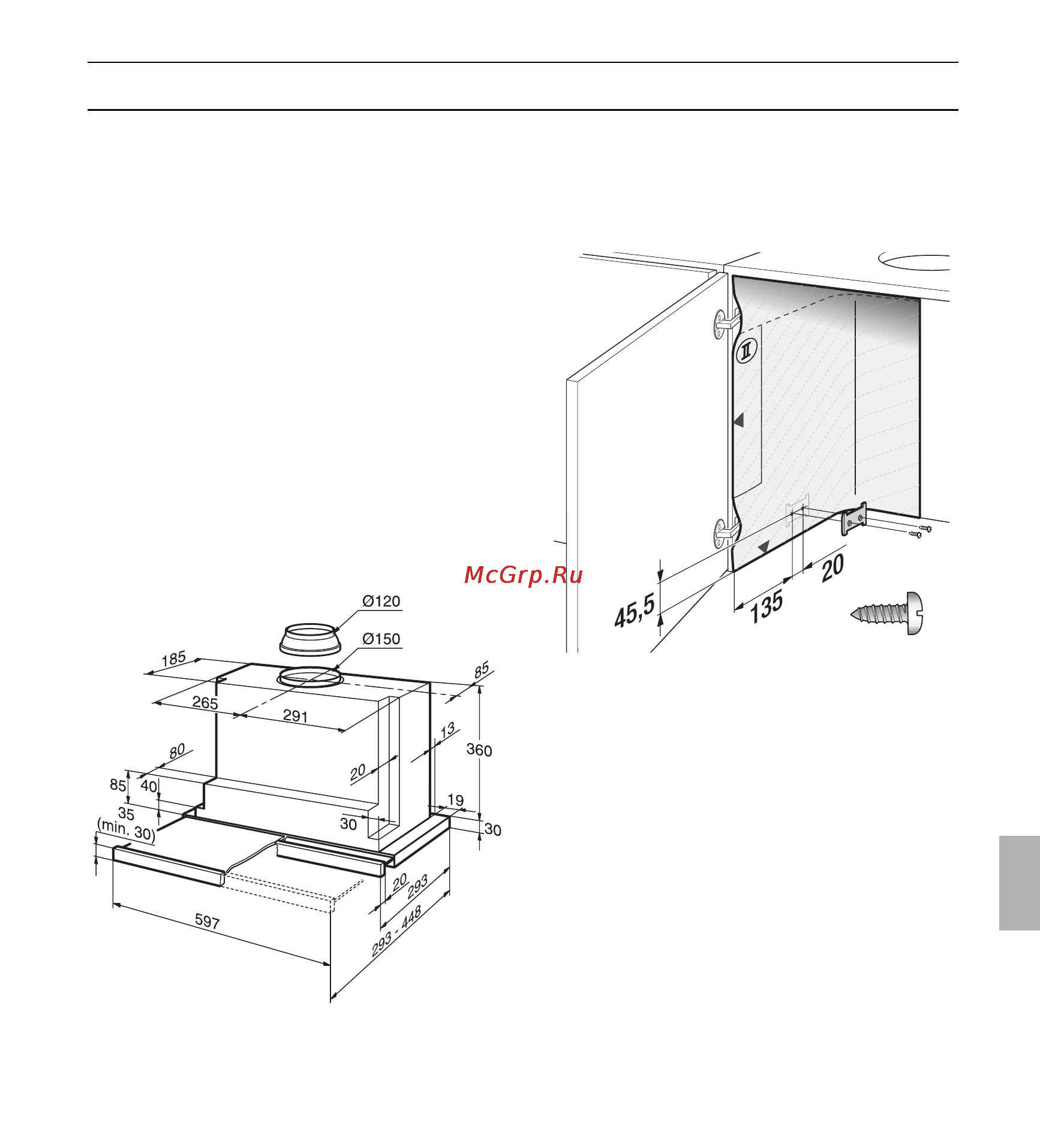 Neff D4692X0 [111/116] Πρ ετ ιµασία επάνω ερµαρί υ