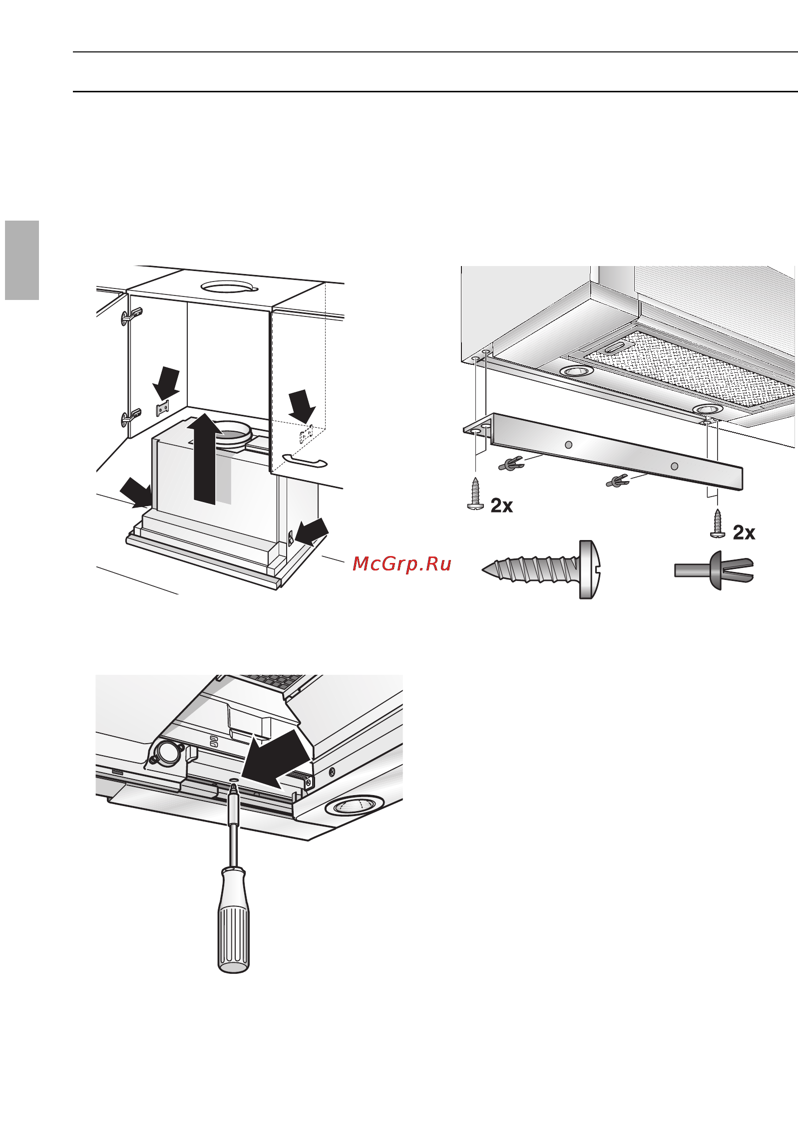Neff D4692X0 [16/116] Einbauen in den oberschrank