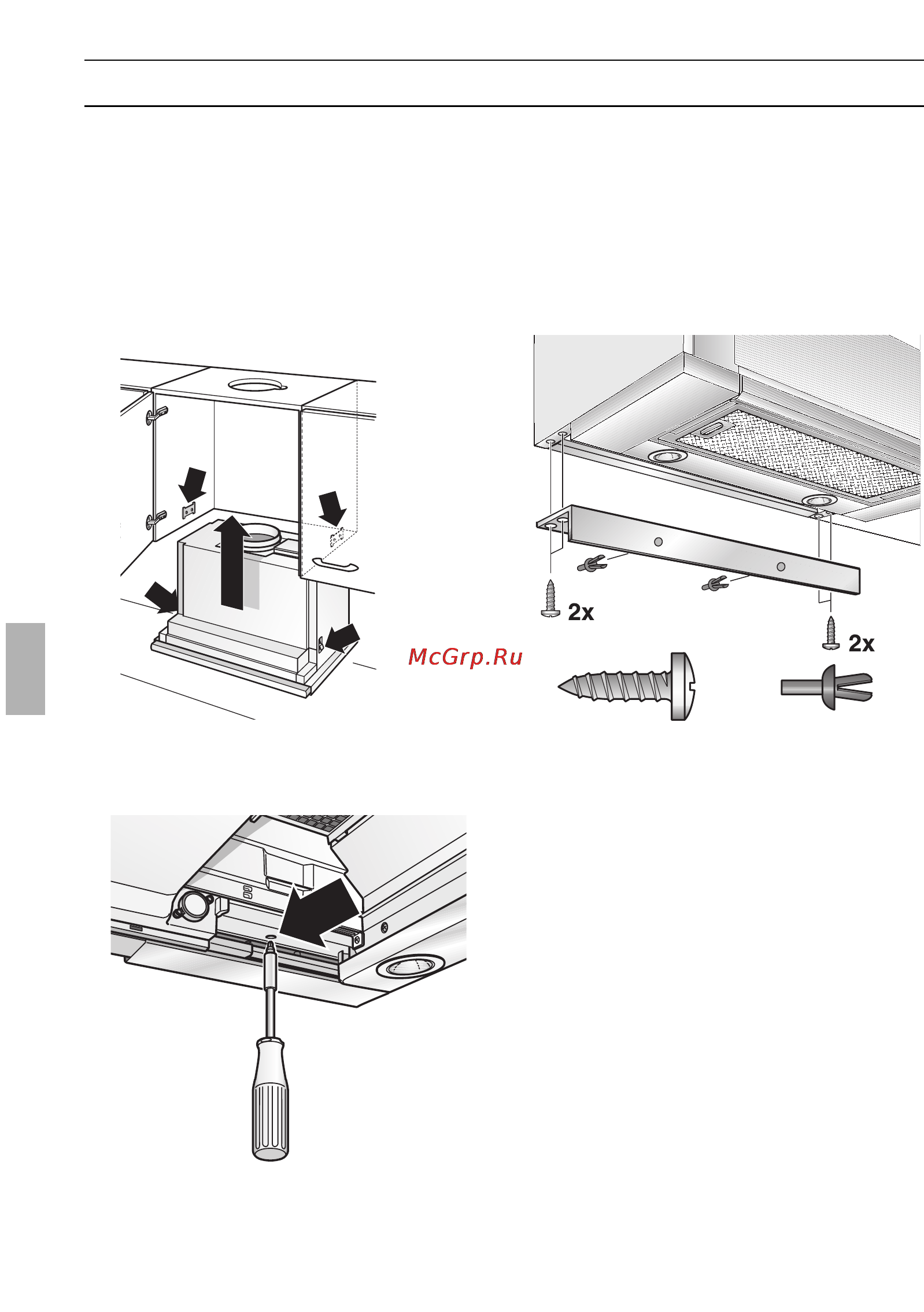 Neff D4692X0 [80/116] Montaggio nel pensile