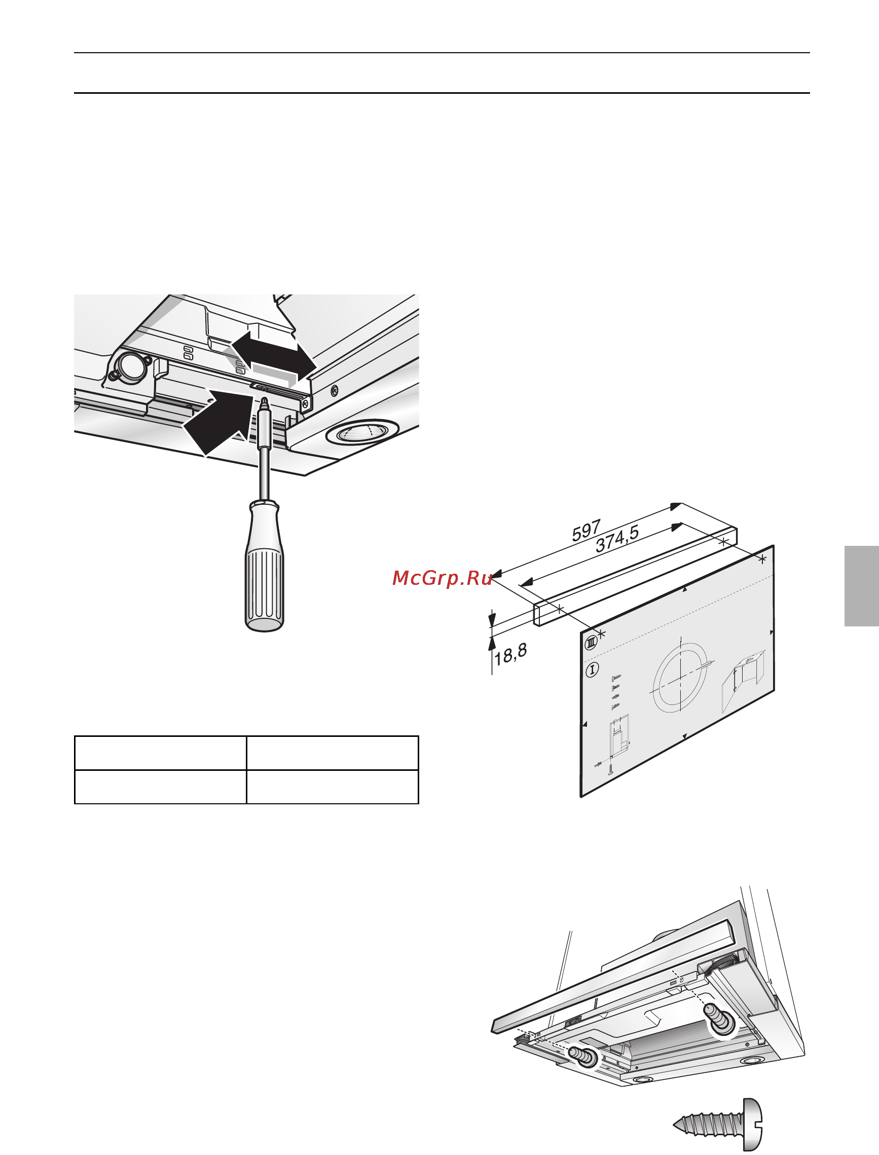 Neff D4692X0 [81/116] Montaggio nel pensile