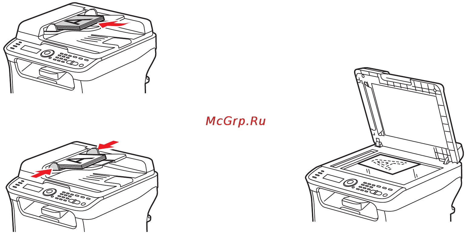 Xerox Phaser 6121MFP/S [106/268] Загрузка документов для сканирования