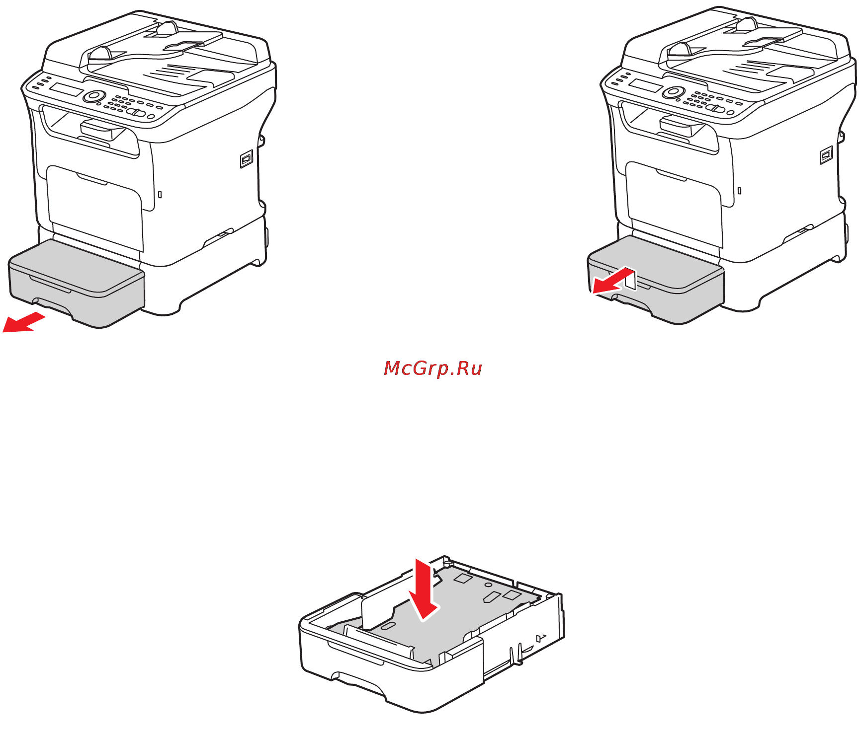 Xerox Phaser 6121MFP/S [227/268] Устранение застреваний в устройстве подачи на 500 листов