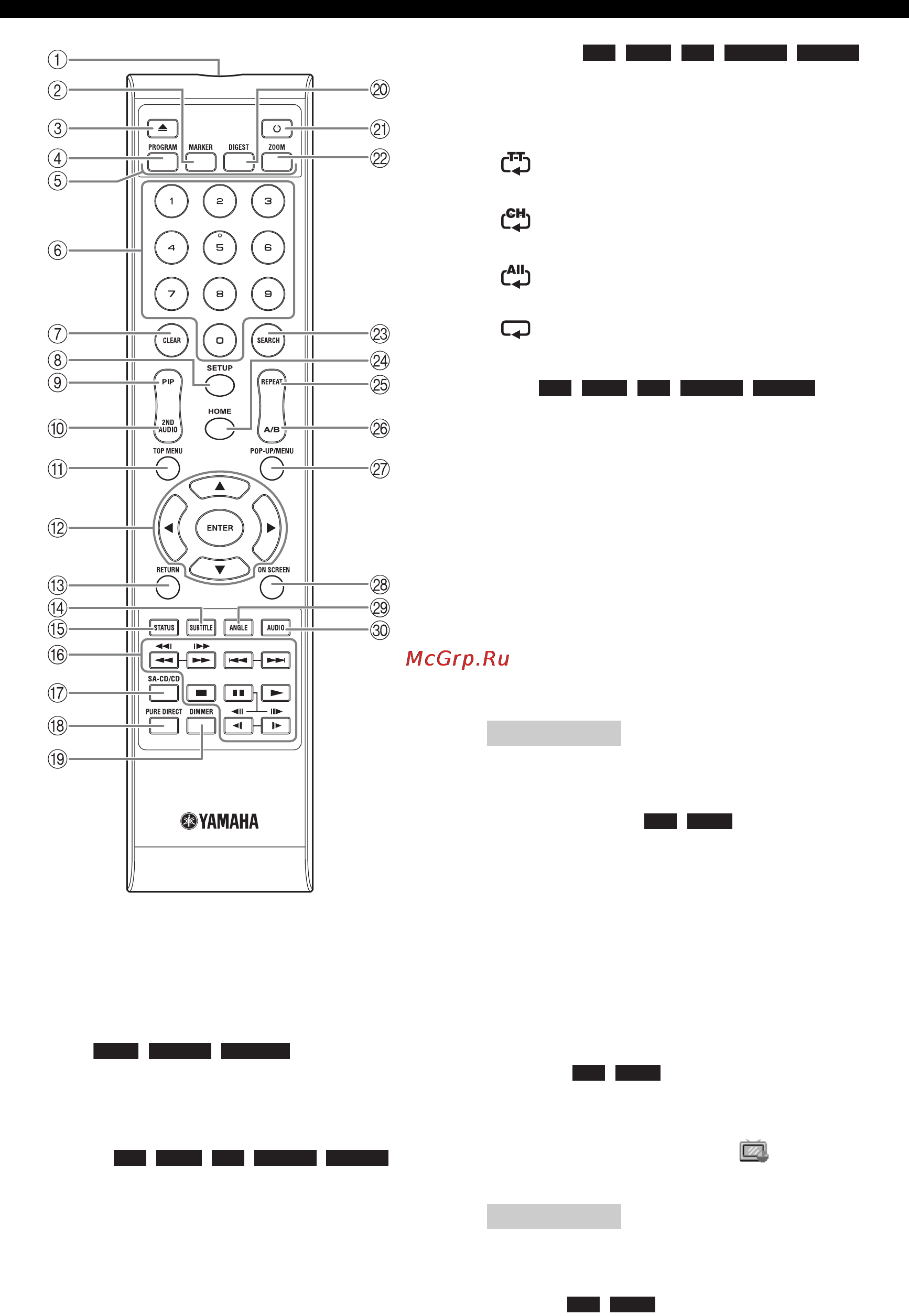 Yamaha BD-S1067 Black Инструкция по эксплуатации онлайн [10/45] 46973