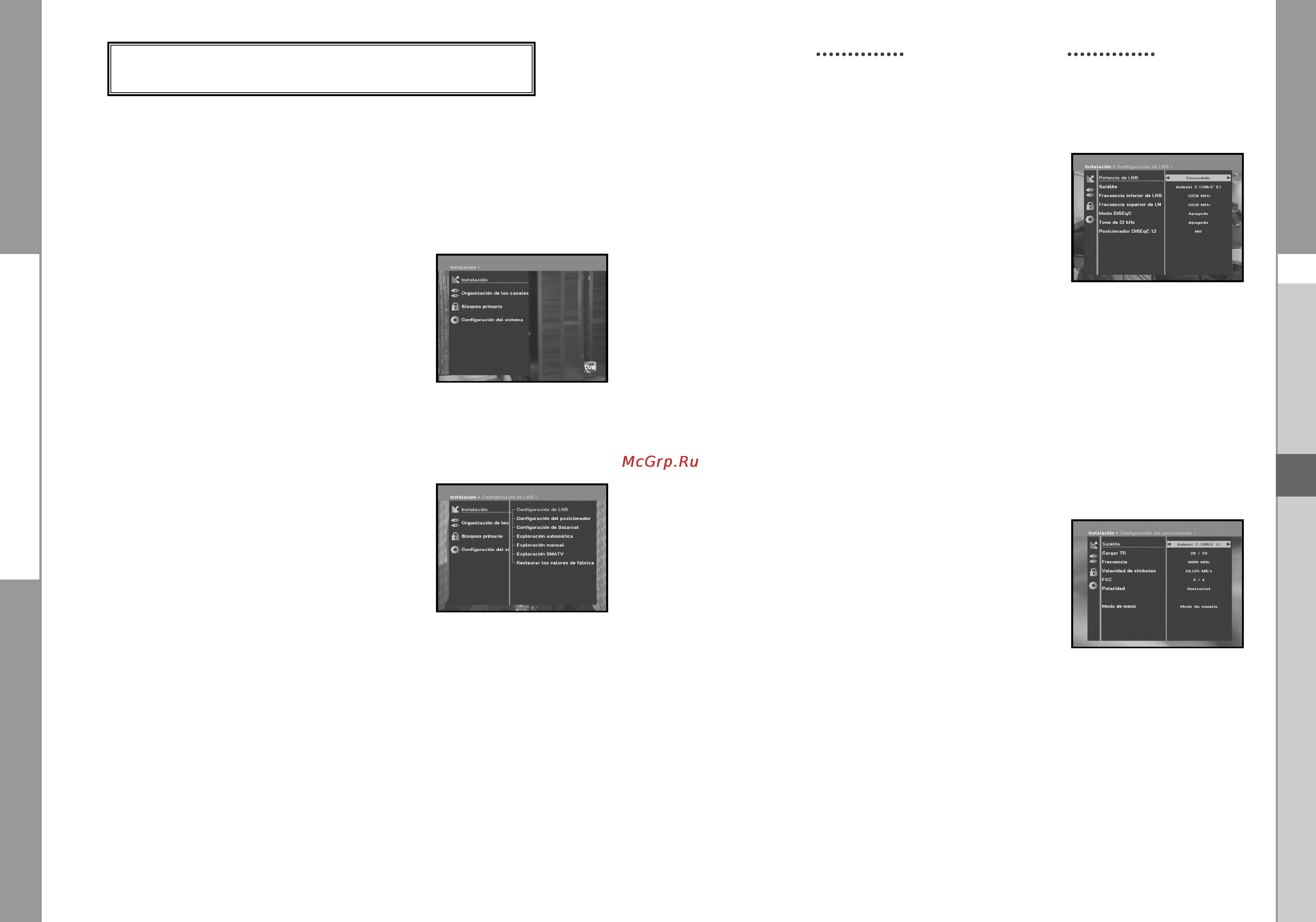 Samsung DSB-B150F [84/110] Accionamiento del receptor
