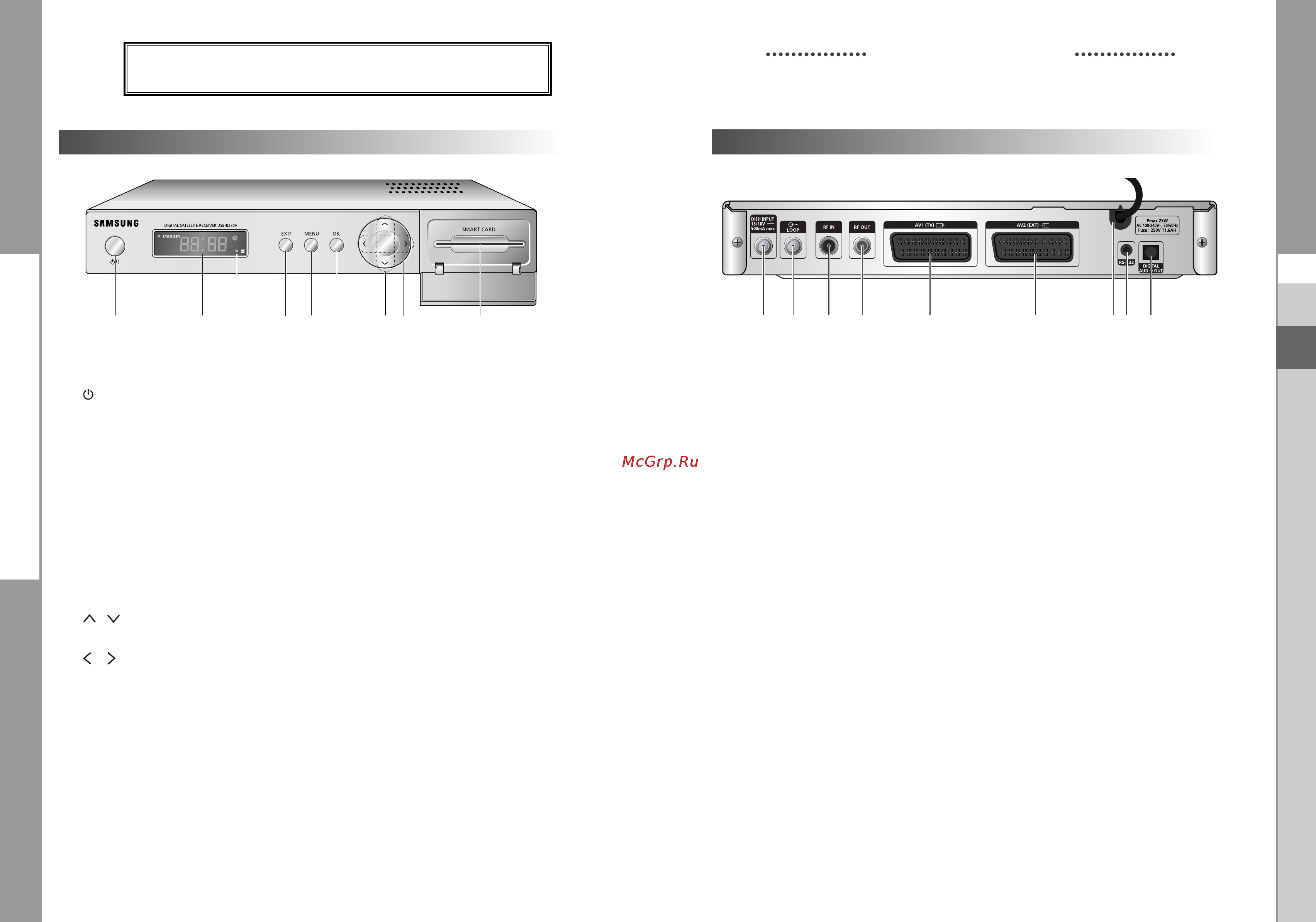Samsung DSB-B270V [26/60] Description