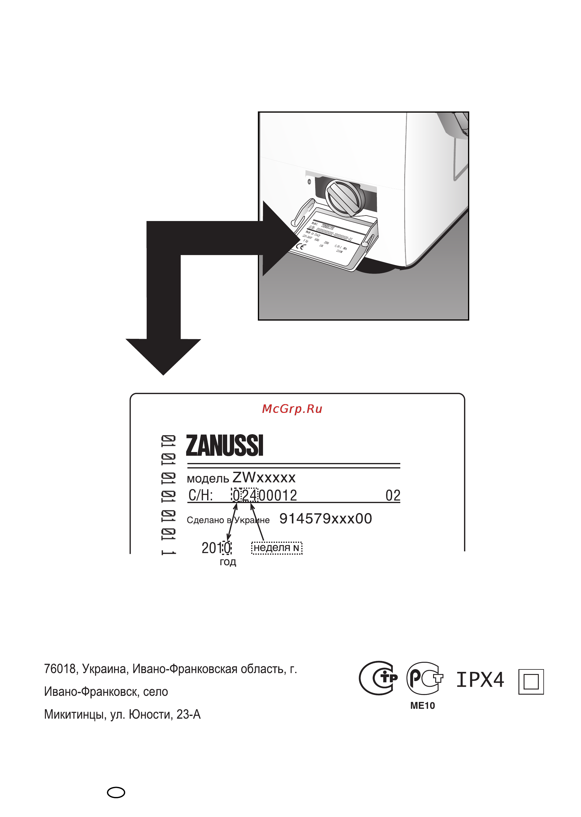 Zanussi ZWS 1101 Инструкция по эксплуатации онлайн [20/20] 47025
