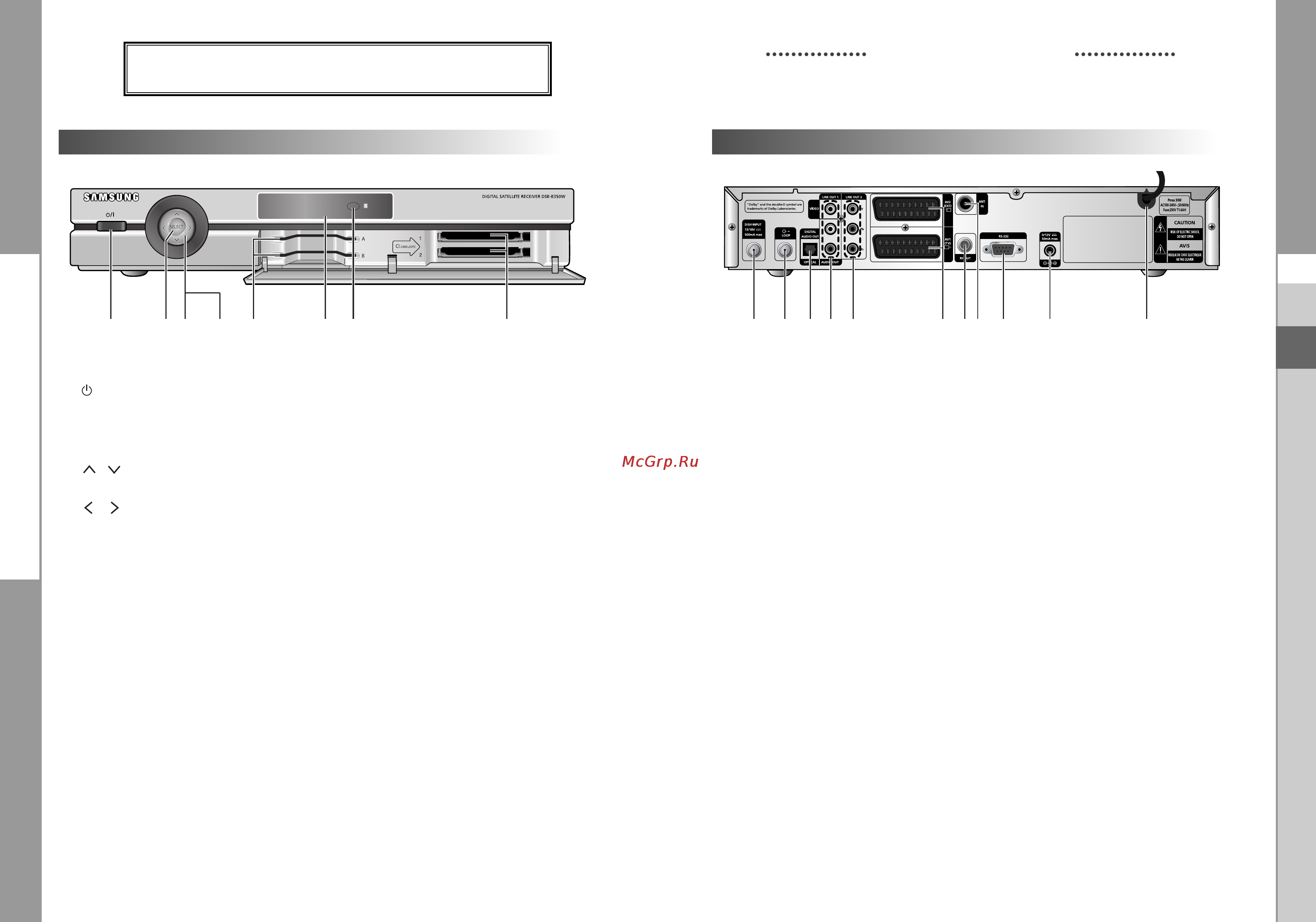 Samsung DSB-B350V [26/60] Description