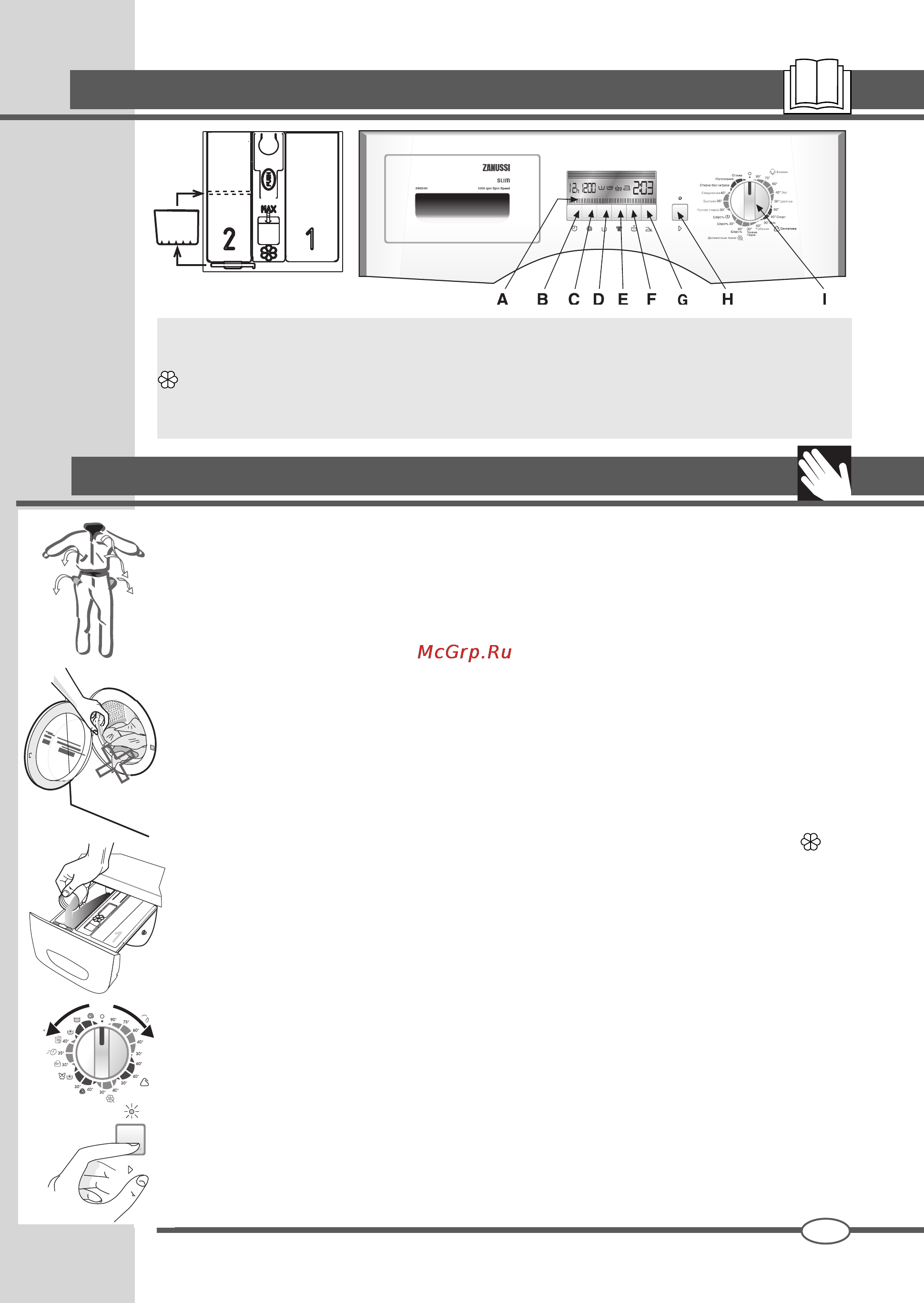Zanussi ZWS 3121 [15/20] Руководство по стирке