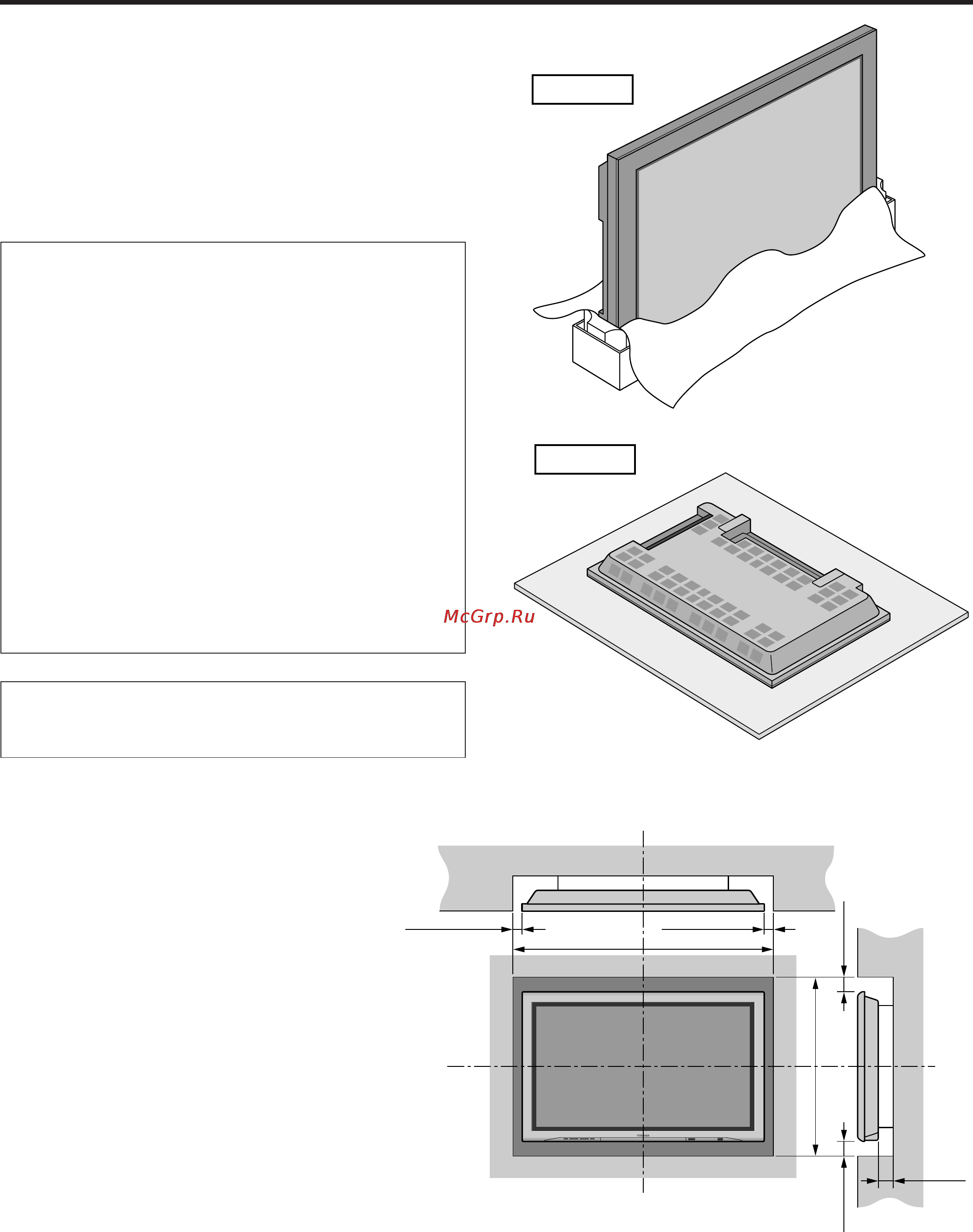 Toshiba 42WP26 [5/48] Как прикрепить опционные принадлежности к аппарату