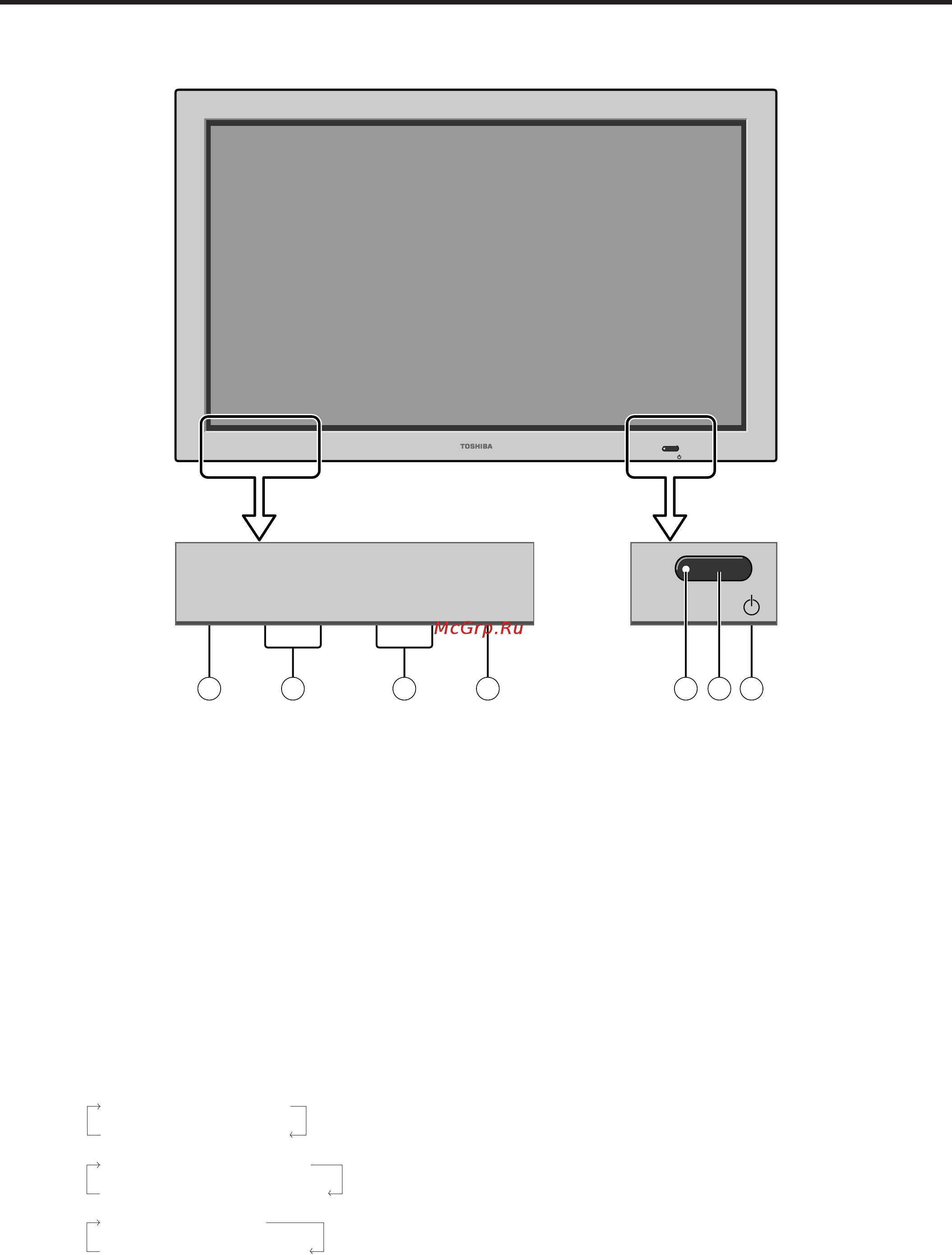 Toshiba 42WP26 [7/48] Конструкция и функция деталей аппарата