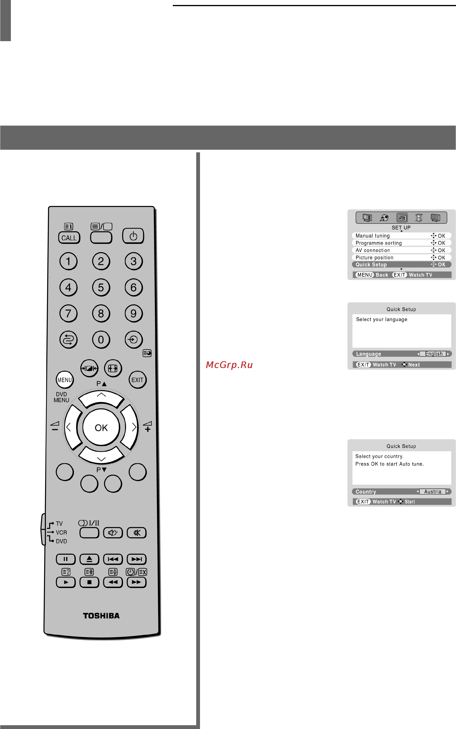 Toshiba 42WP36P [14/47] Включение телевизора