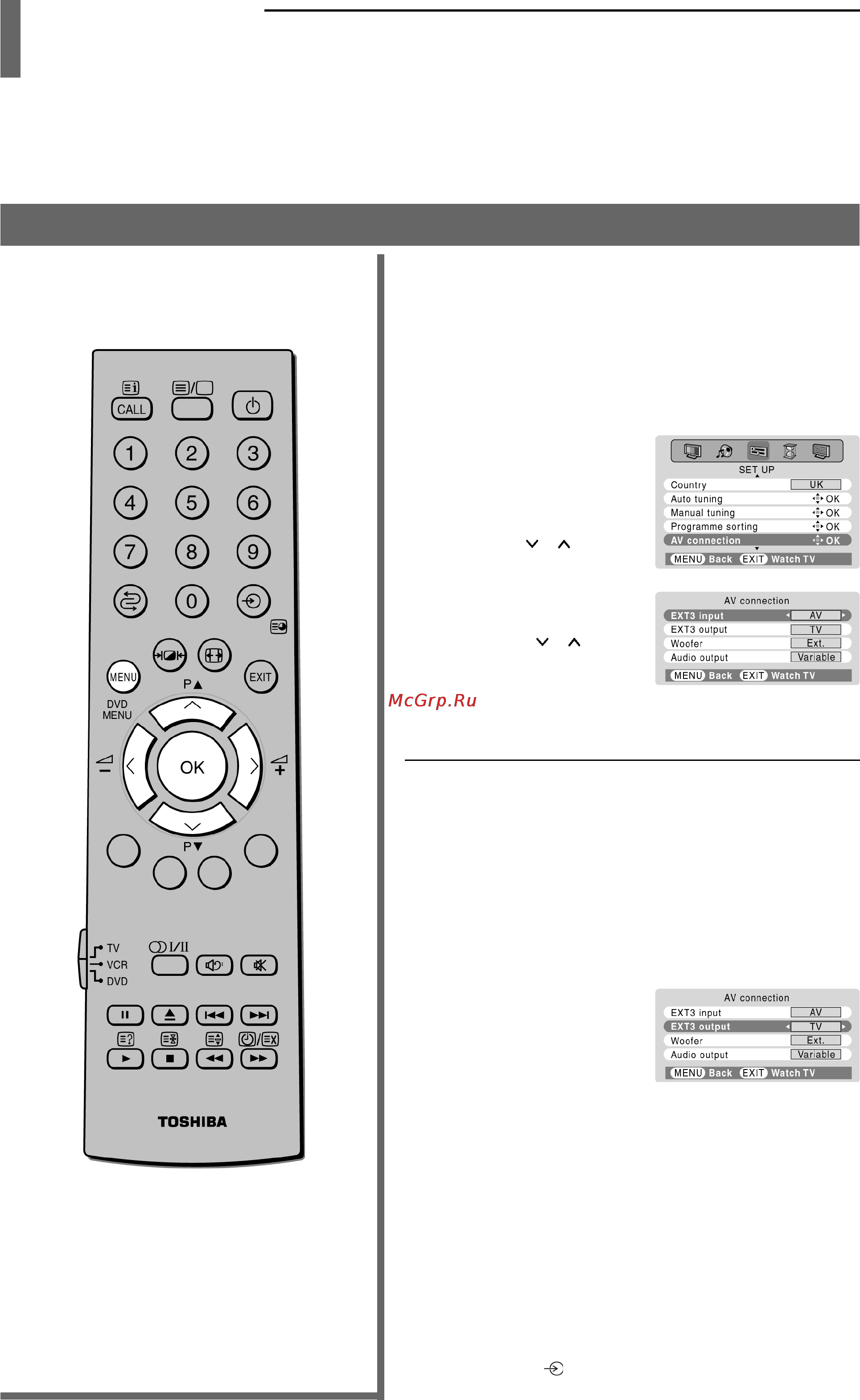 Toshiba 42WP36P [30/47] Подключение аудио видео устройств