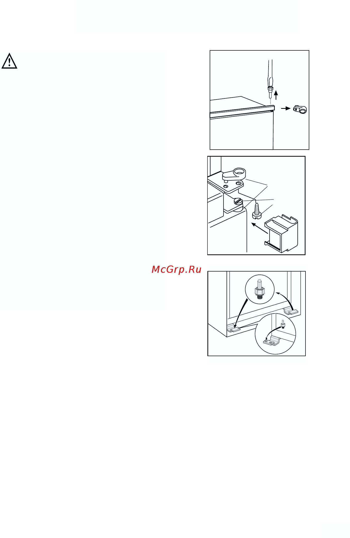 Zanussi ZBB 6286 [11/32] Instructions for totally built in appliances door reversibility