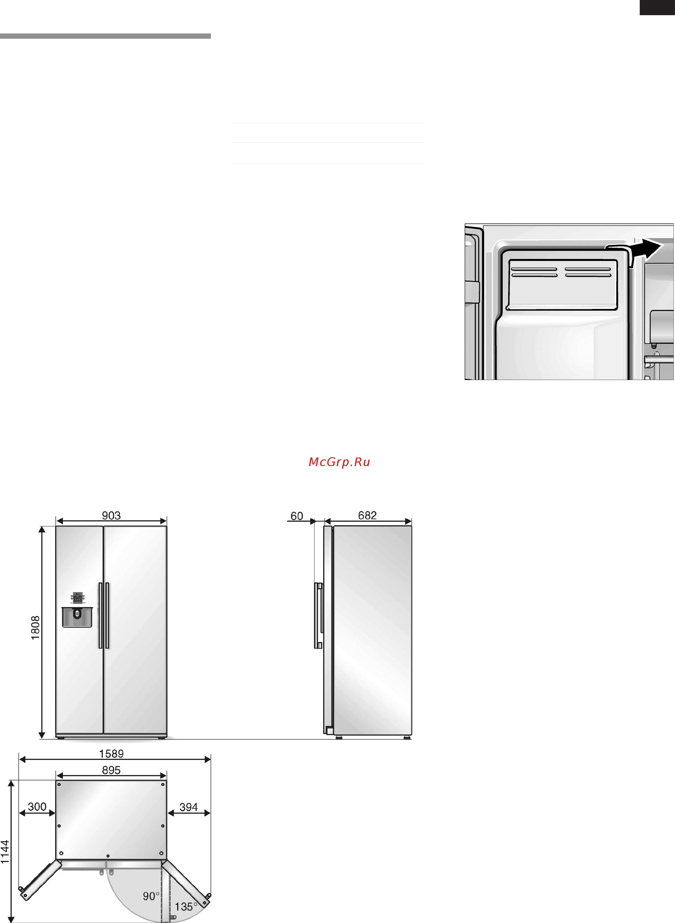 Neff K3990X6 [107/240] Opstillings vejledning