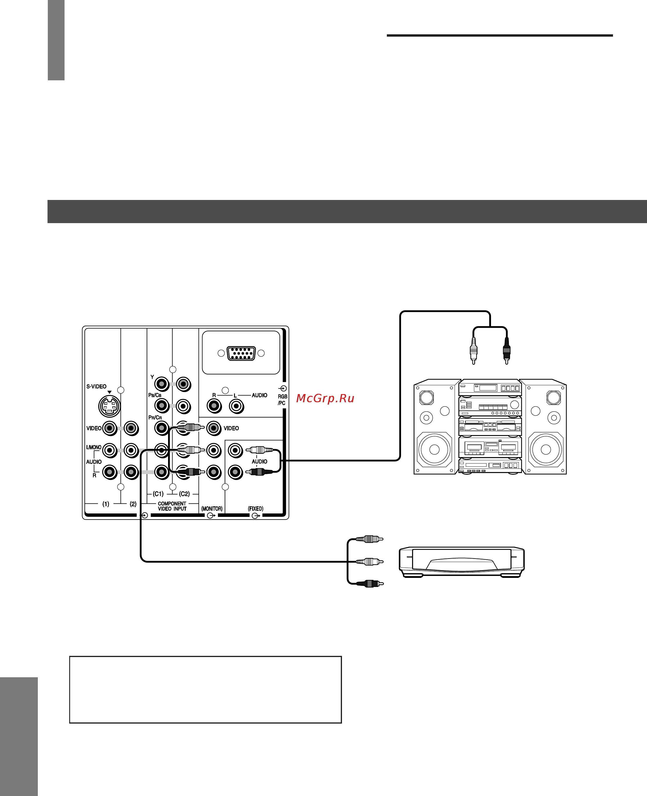 Toshiba 43CJH6UR [40/46] Подсоединение внешней аппаратуры