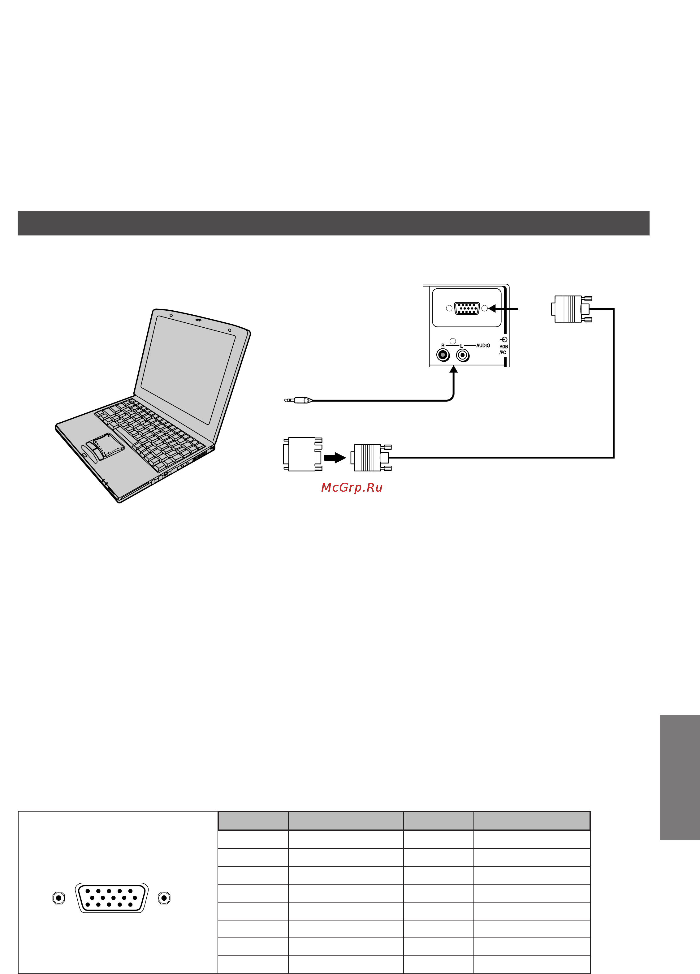 Toshiba 43CJH6UR [41/46] Для подключения к компьютеру