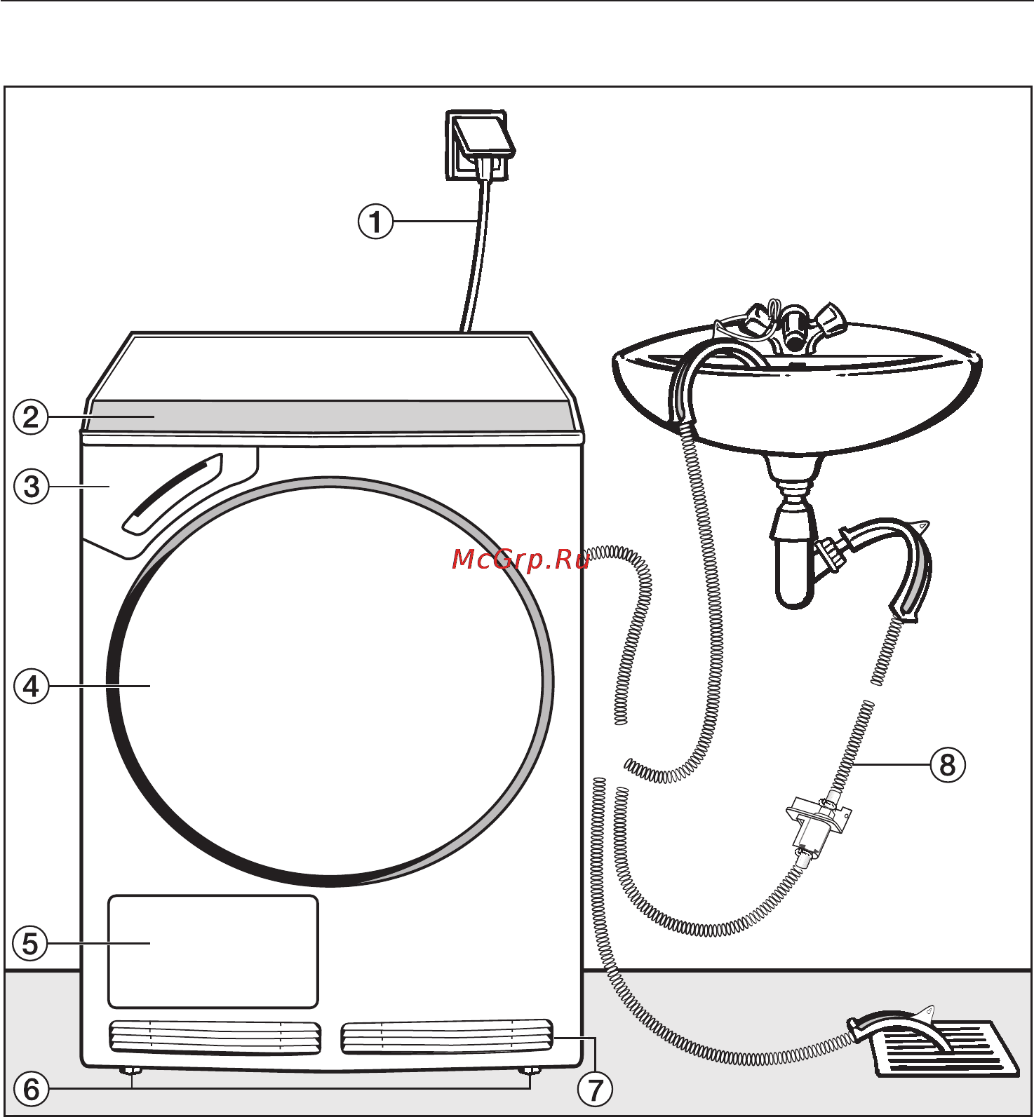 Miele T 9246 C [38/52] Óñòàíîâêà è ïîäêëþ åíèå 38