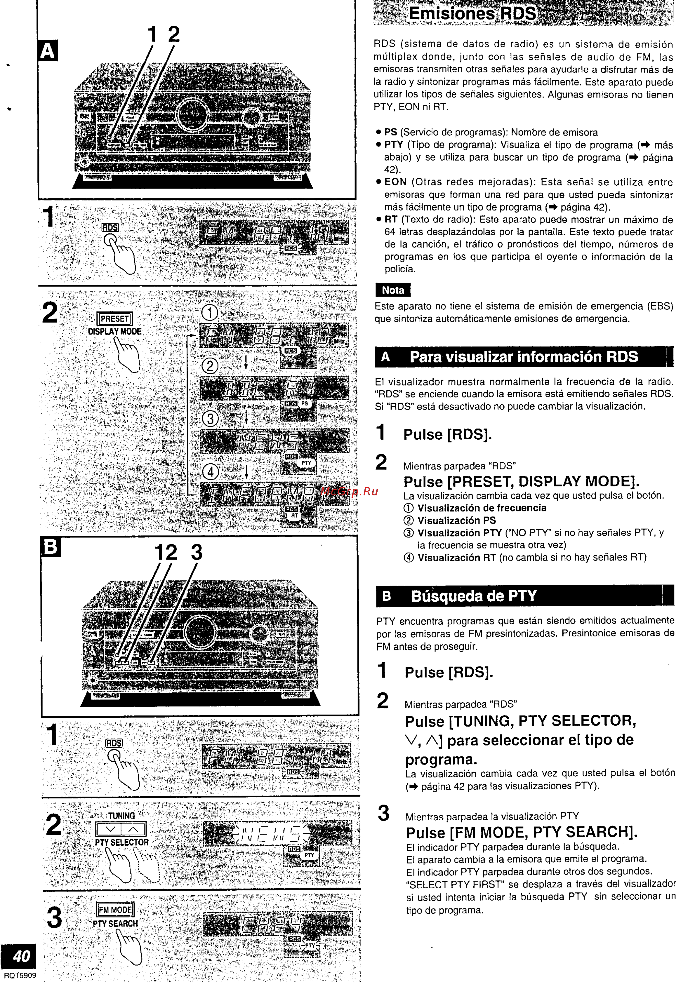 Panasonic SA-HE7 [40/52] Pulse rds