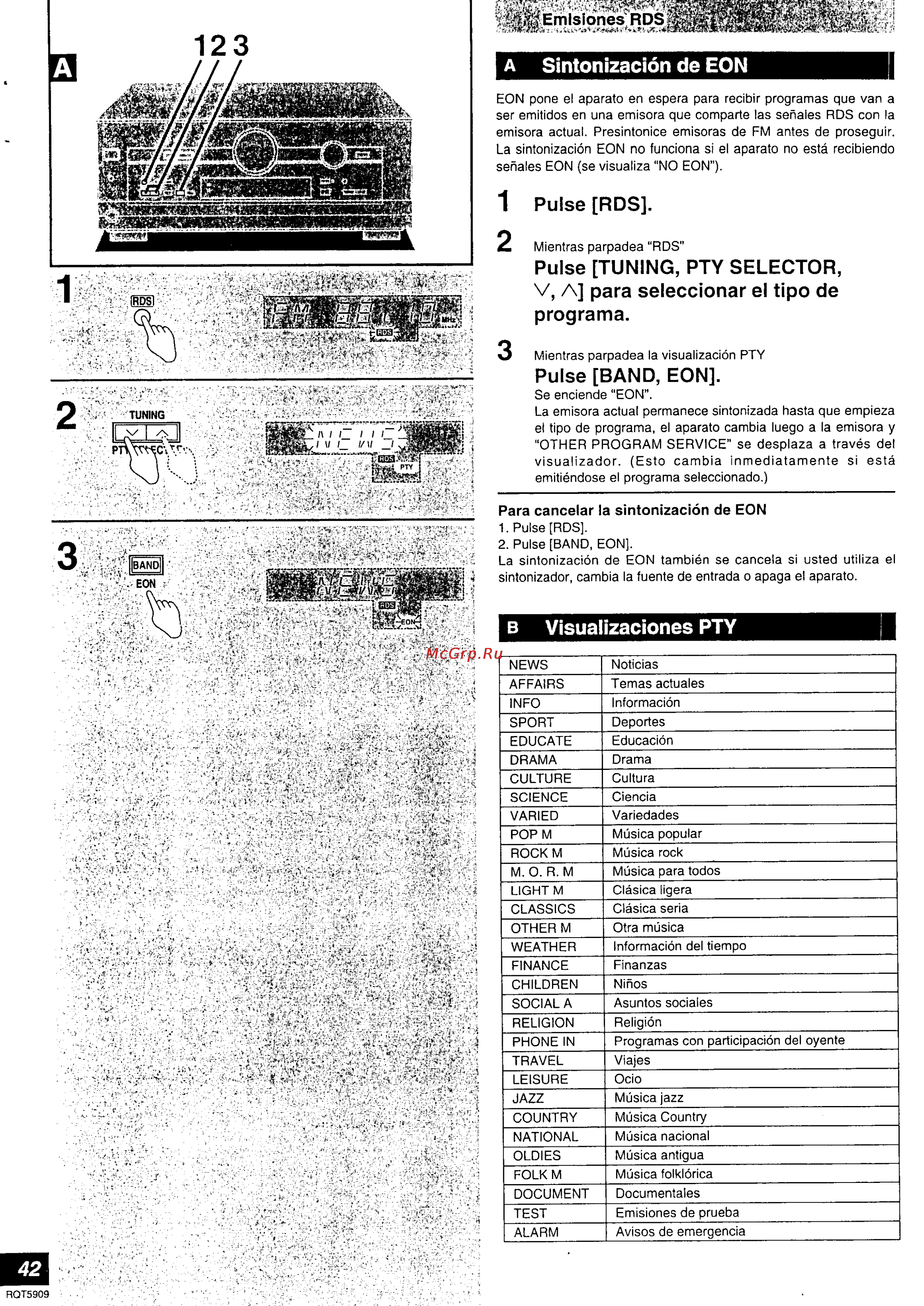 Panasonic SA-HE7 [42/52] Pulse rds