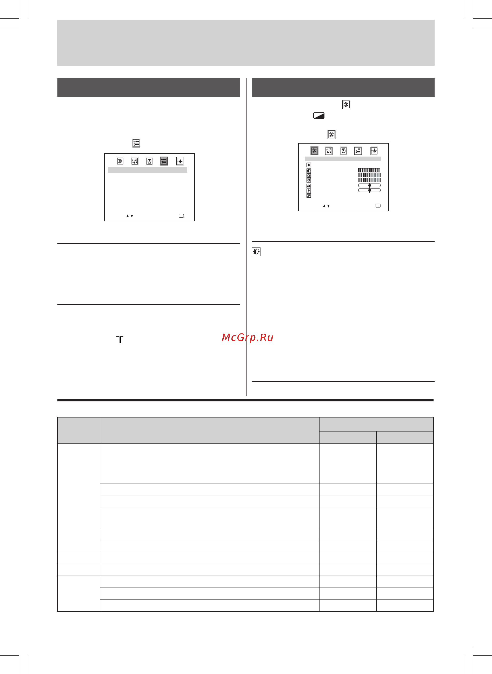 Toshiba 25LZR62 [9/18] Настройка изображения и звука