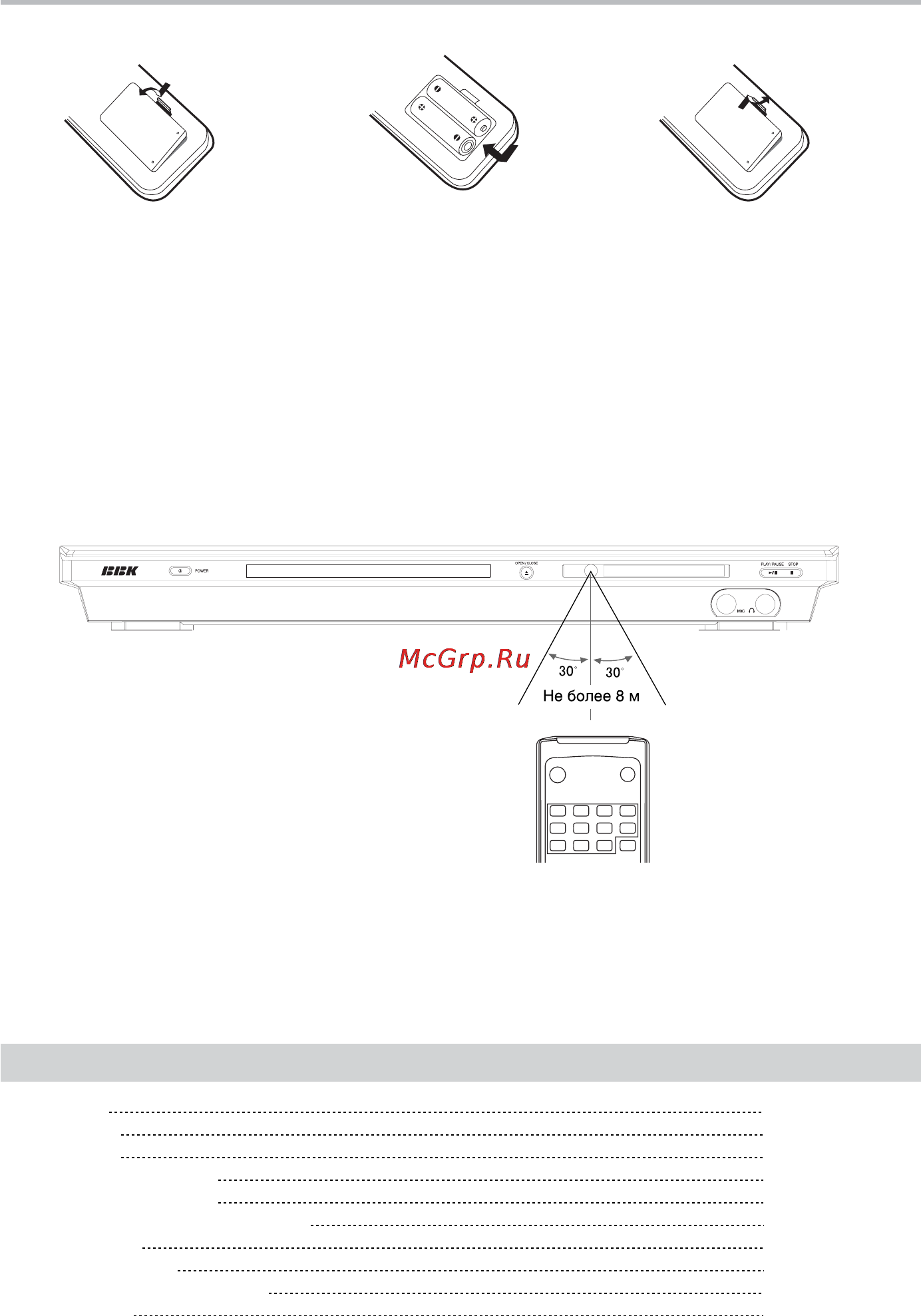 BBK DV722S [9/40] Использование пульта дистанционного управления