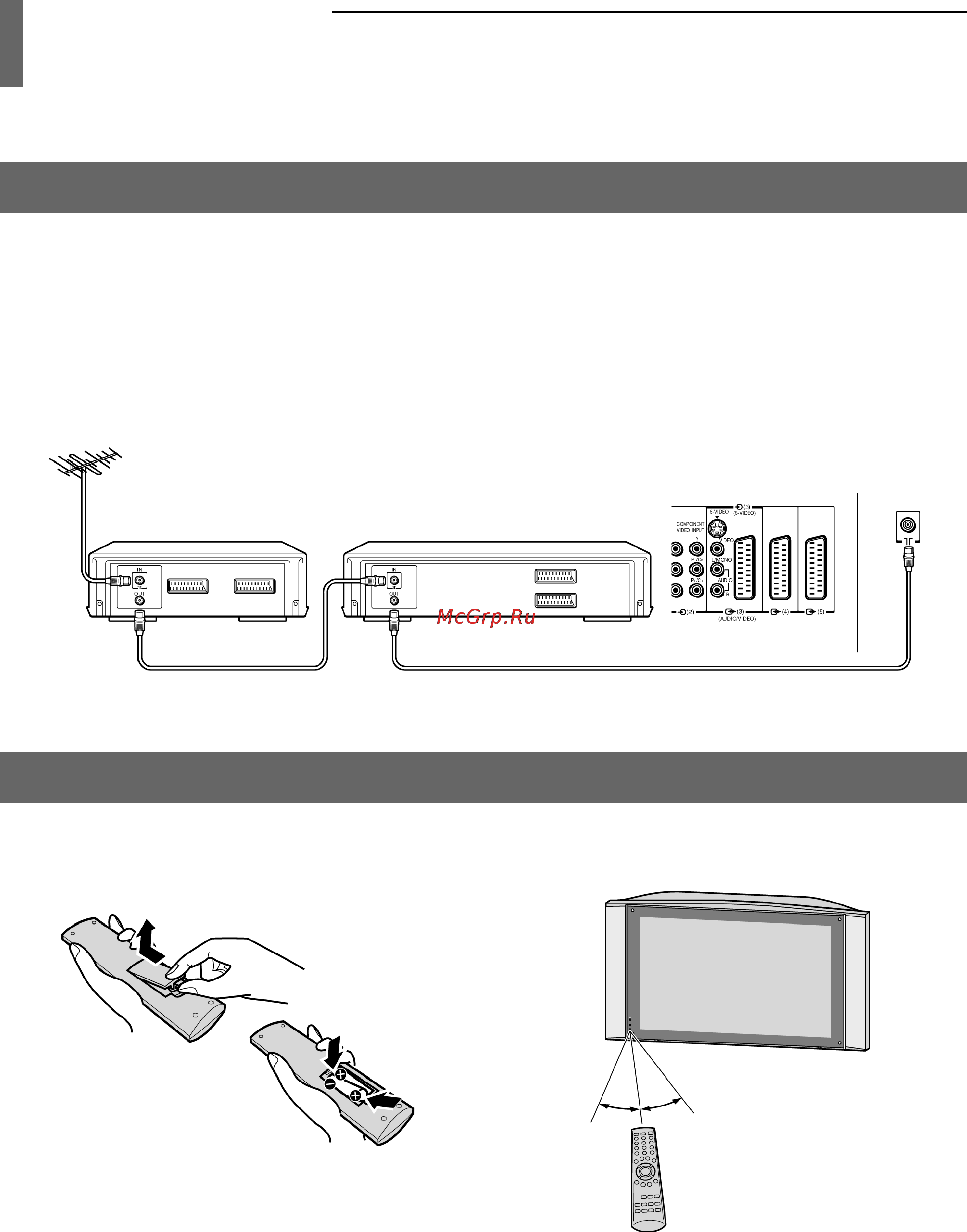 Toshiba 26WL36P [9/47] Установка
