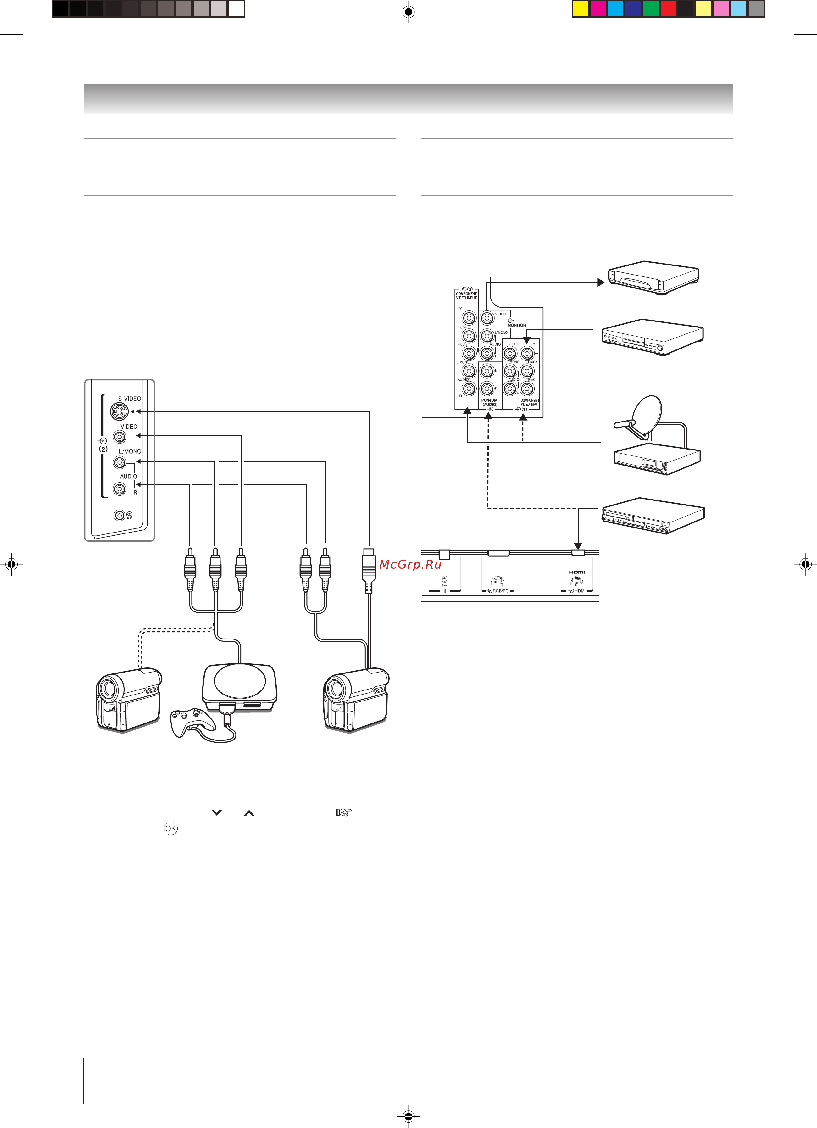 Toshiba 26WL66R [24/30] Пpимep подключeния