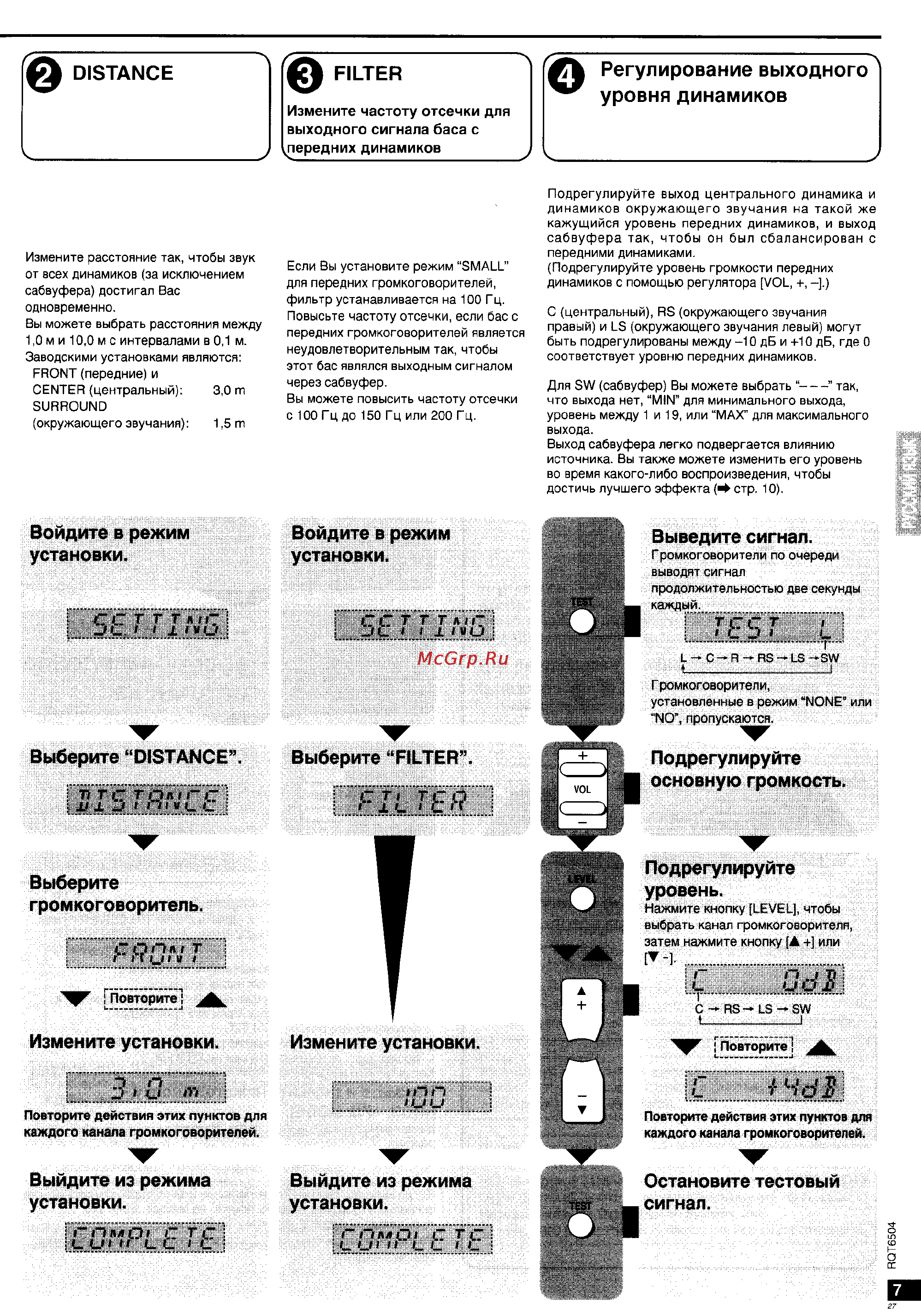 Panasonic SA-XR10 [7/20] Q distance
