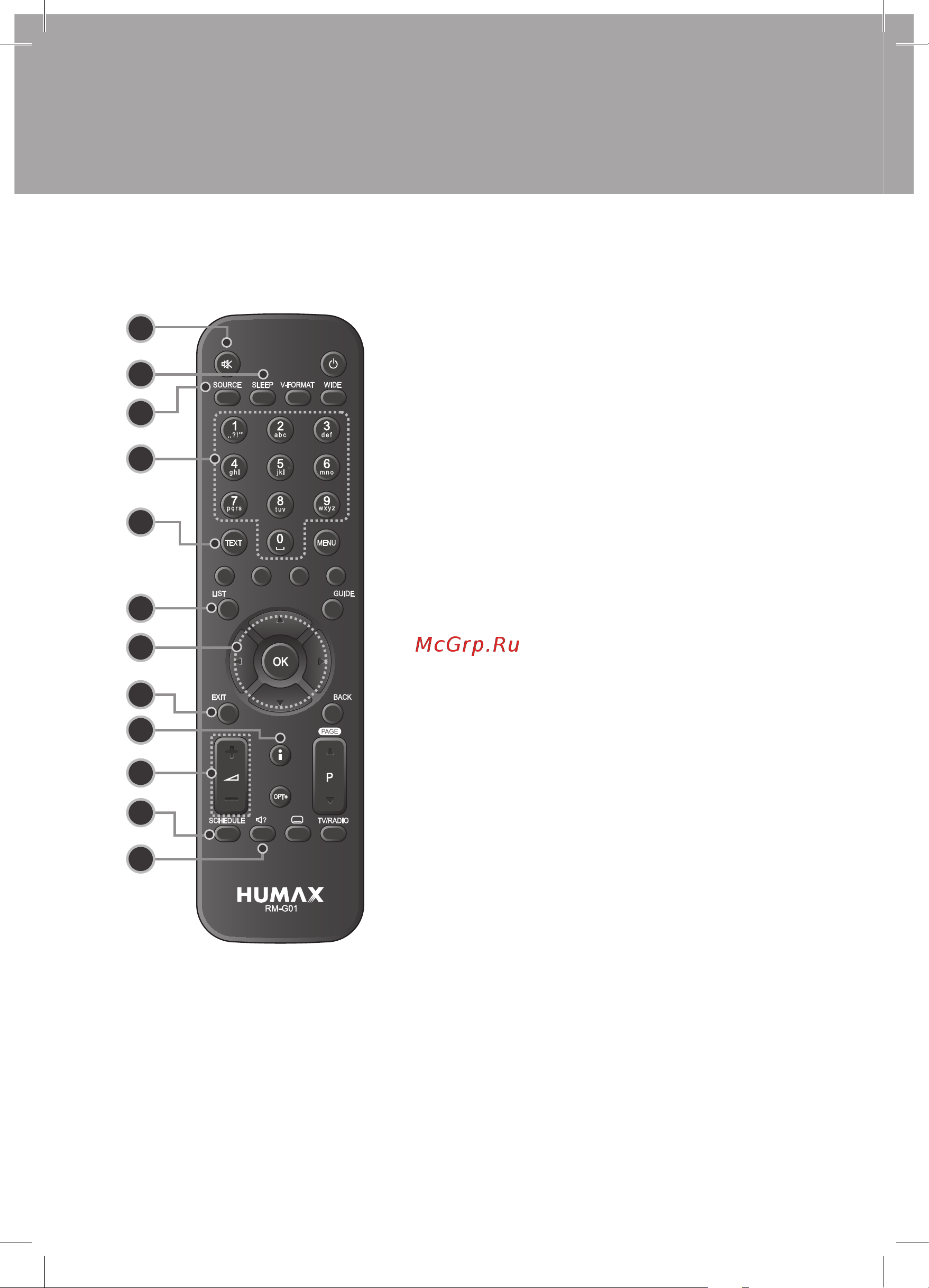 Нтв-Плюс SD MPEG4 [13/38] Пульт дистанционного управления