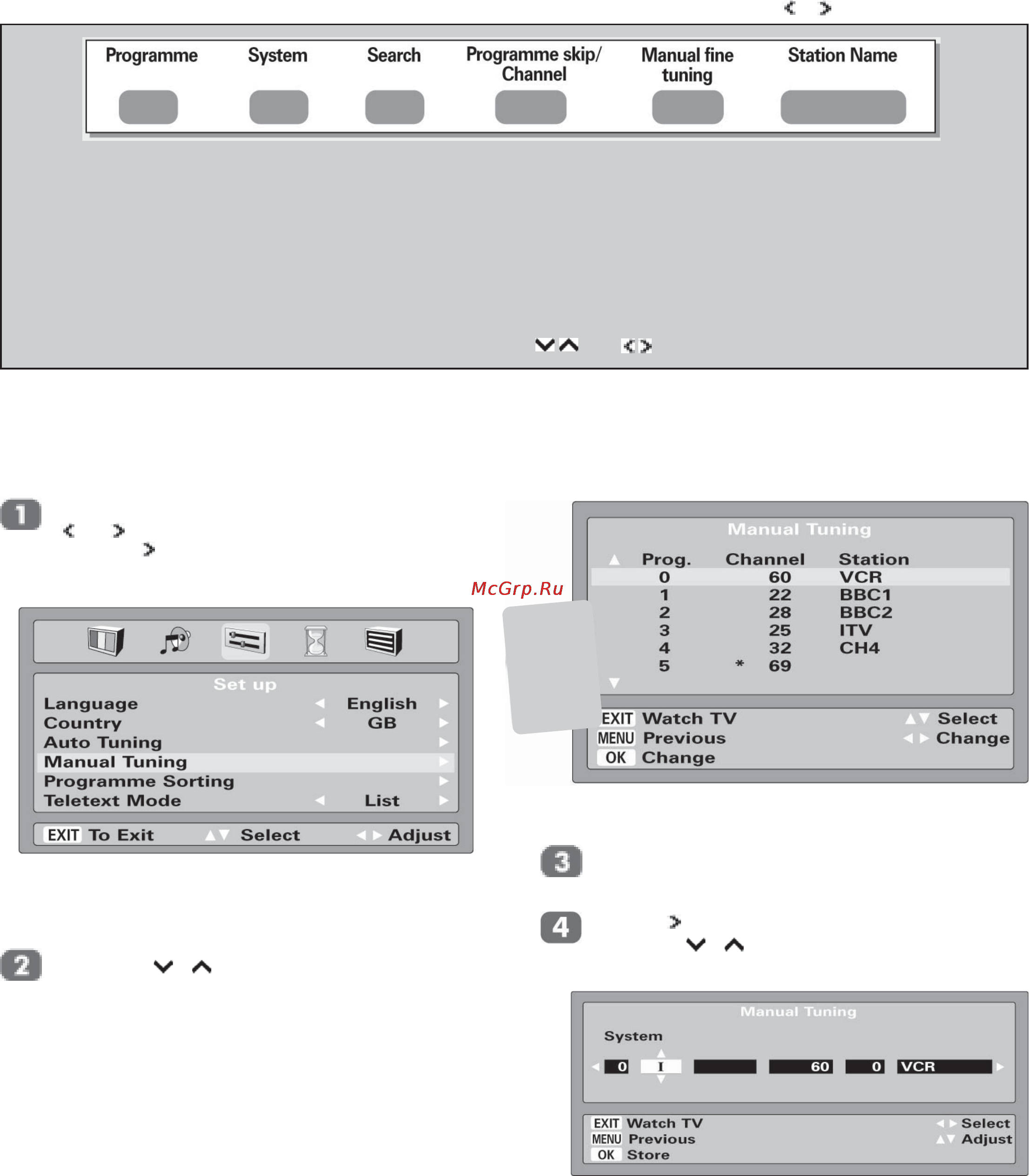 Toshiba 32ZH47 [9/21] Ручная настройка телевизора