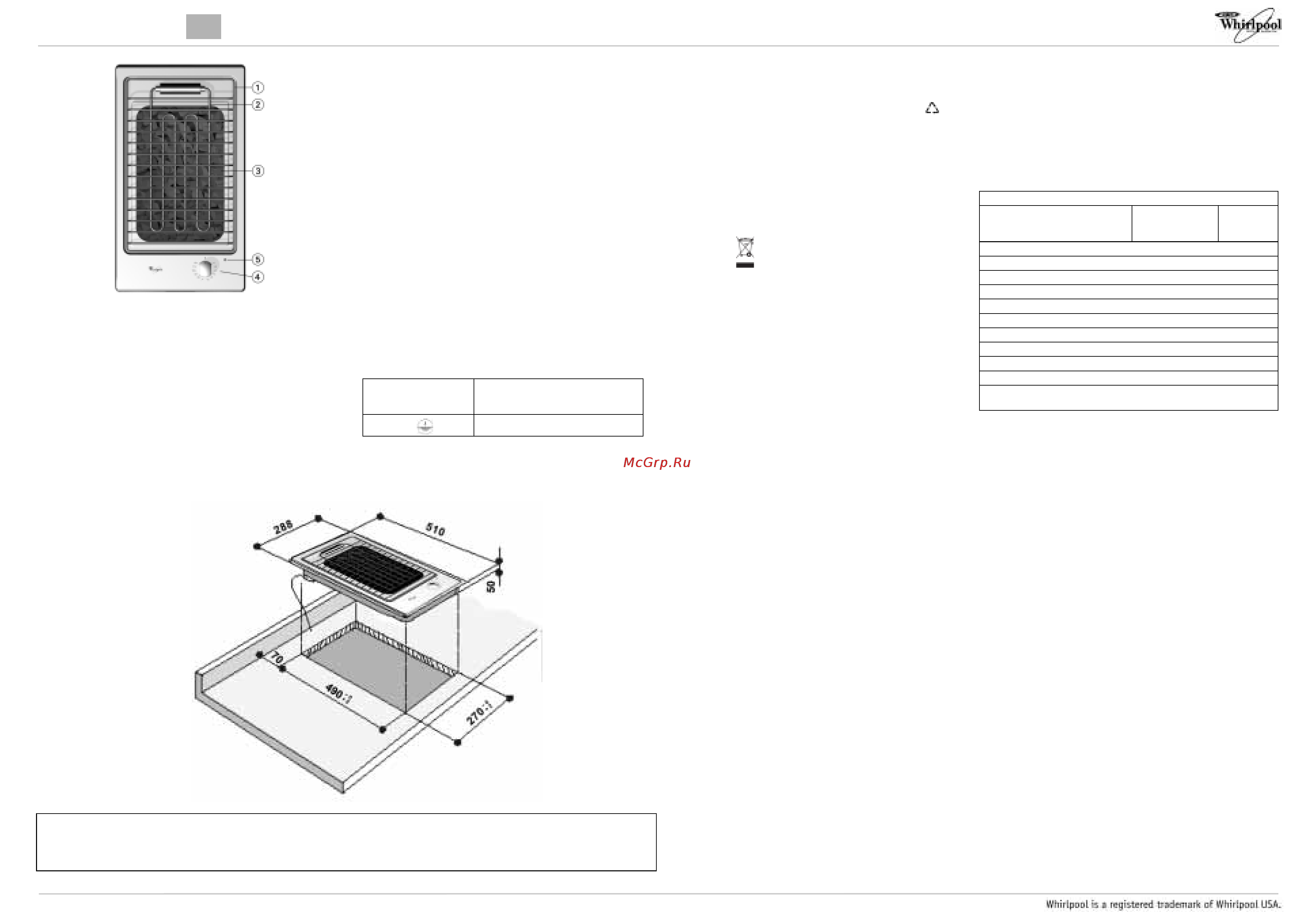 Whirlpool AKT 360 IX Инструкция по эксплуатации онлайн
