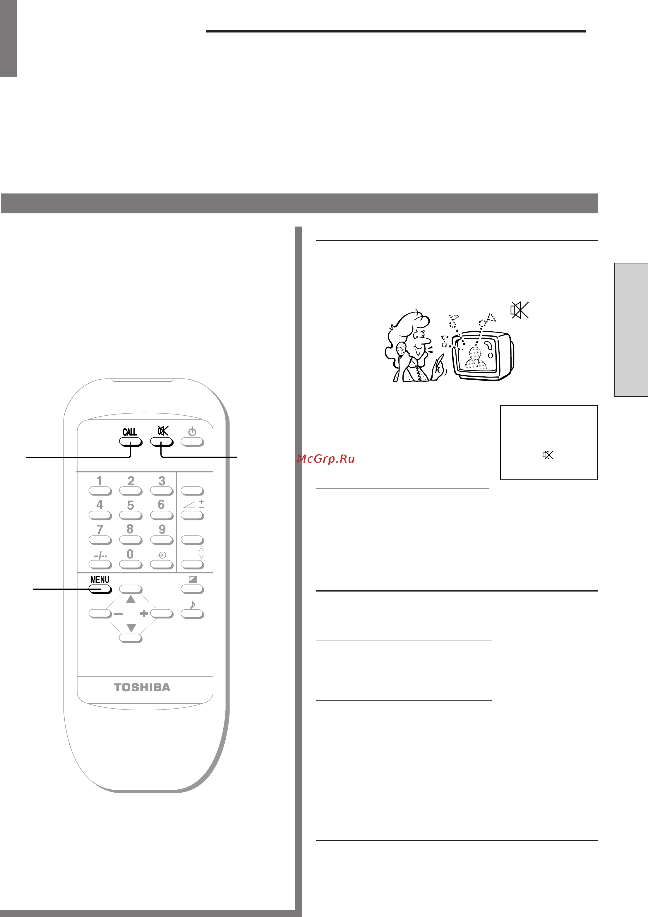 Toshiba 29A3R [13/24] Удобство органов управления регулировкой качества звука и изображения