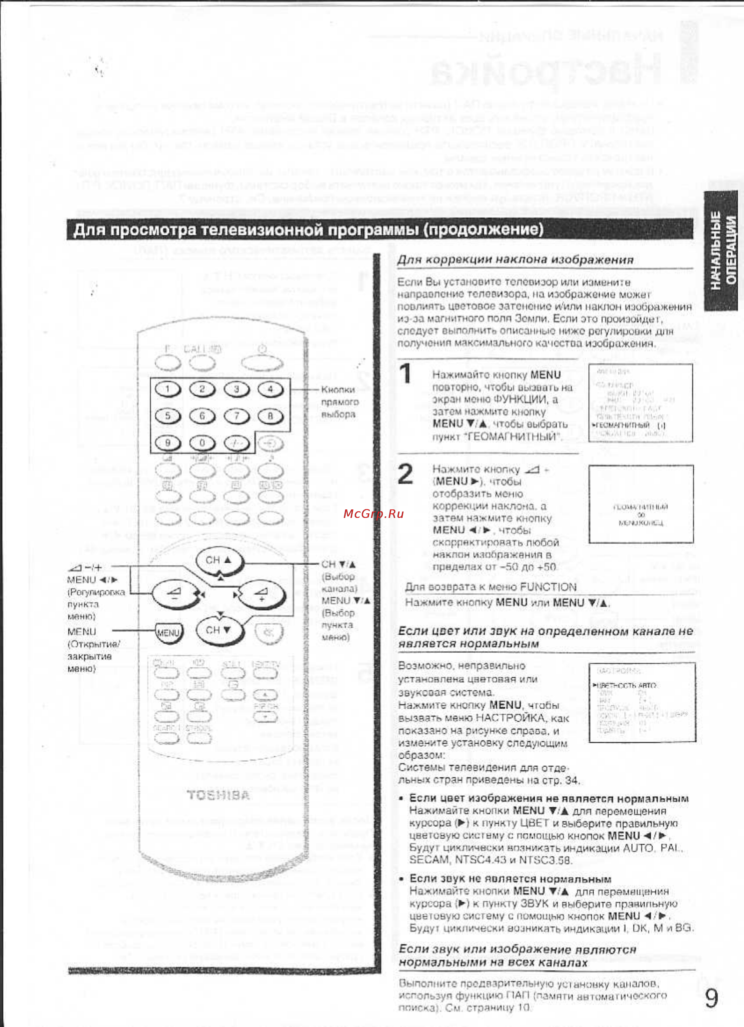 Toshiba 29AX9UM [9/36] Toshiba