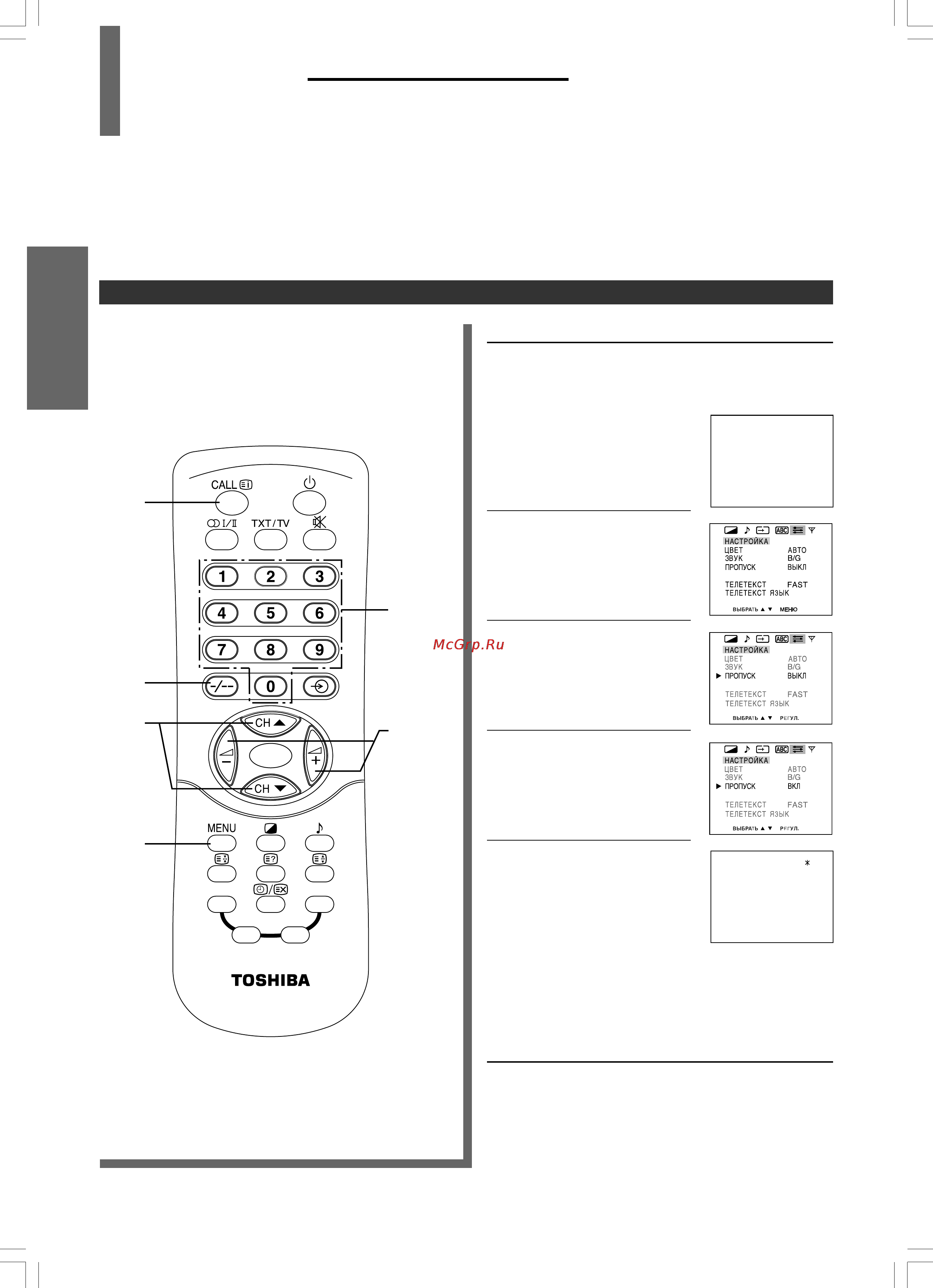 Toshiba 29CJZ6DR [12/24] Настpойка