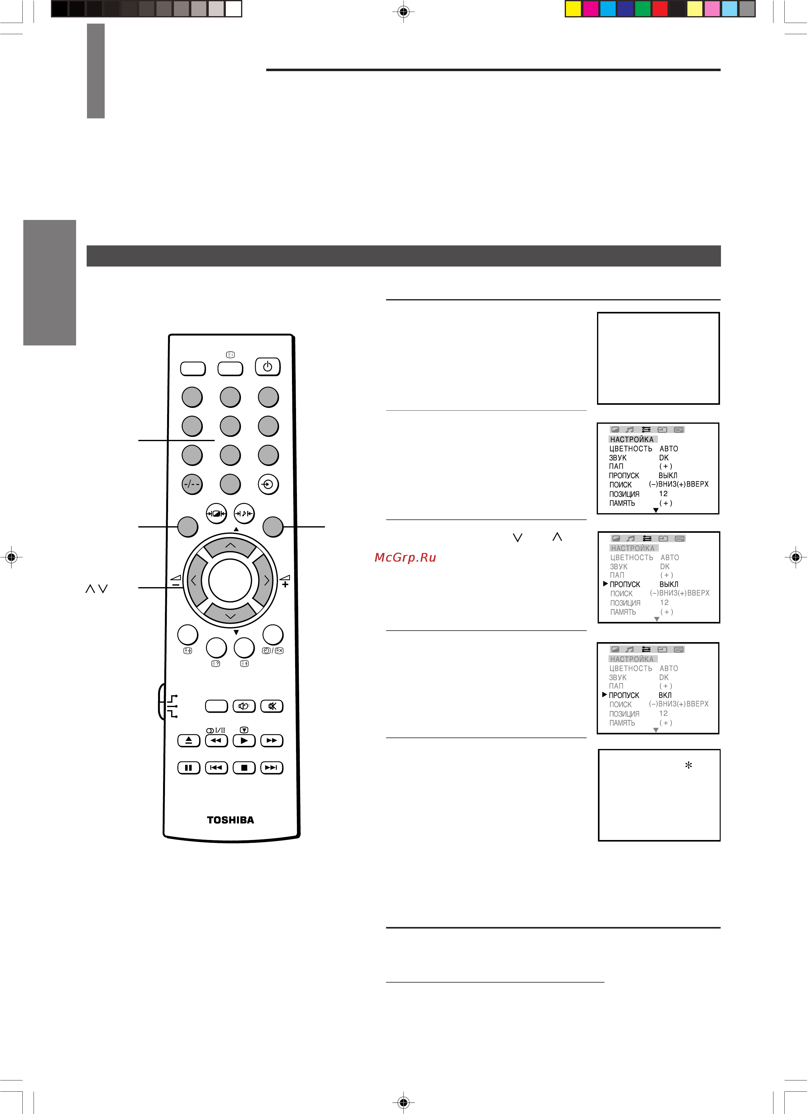 Toshiba 29CSZ8UR [14/34] Введение начало работы