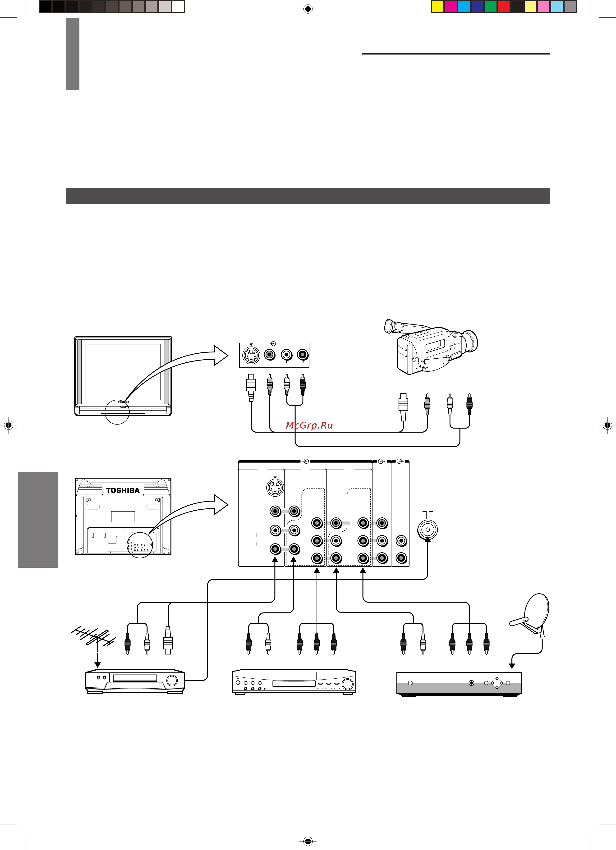 Toshiba 29CSZ8UR [28/34] Подсоединение внешнего обоpудования