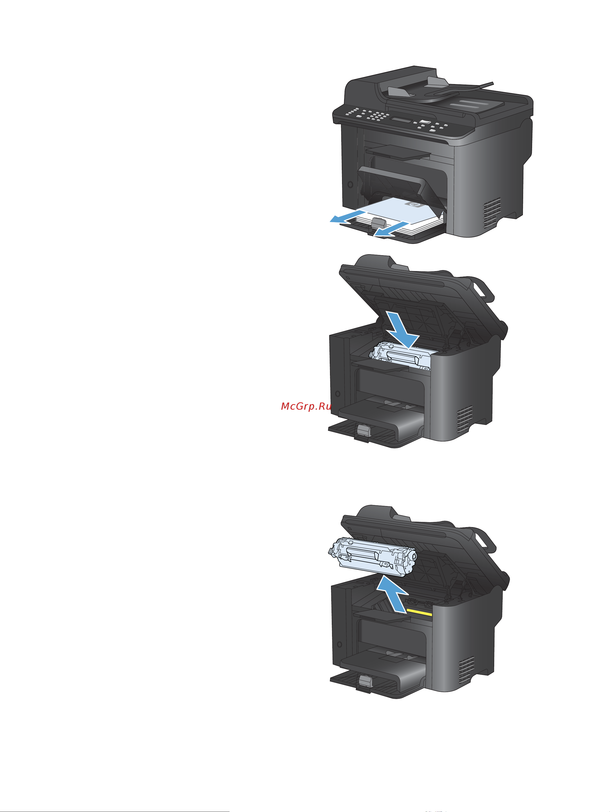 HP LaserJet Pro M1536dnf MFP [261/322] Устранение замятий внутри устройства