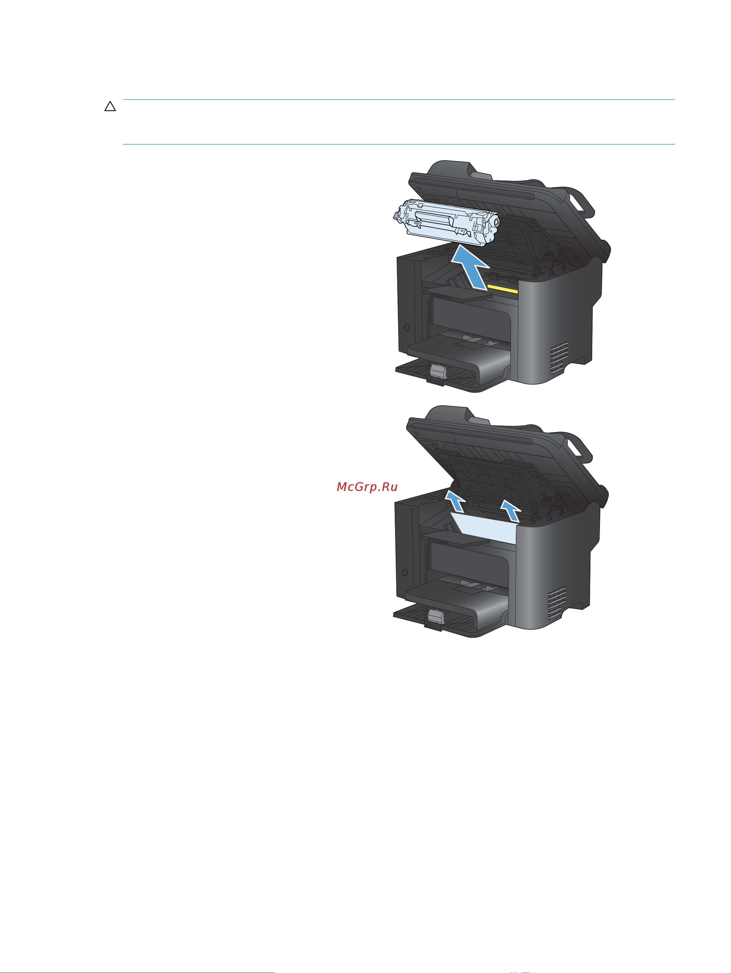 HP LaserJet Pro M1536dnf MFP [263/322] Устранение замятий в области выходного лотка