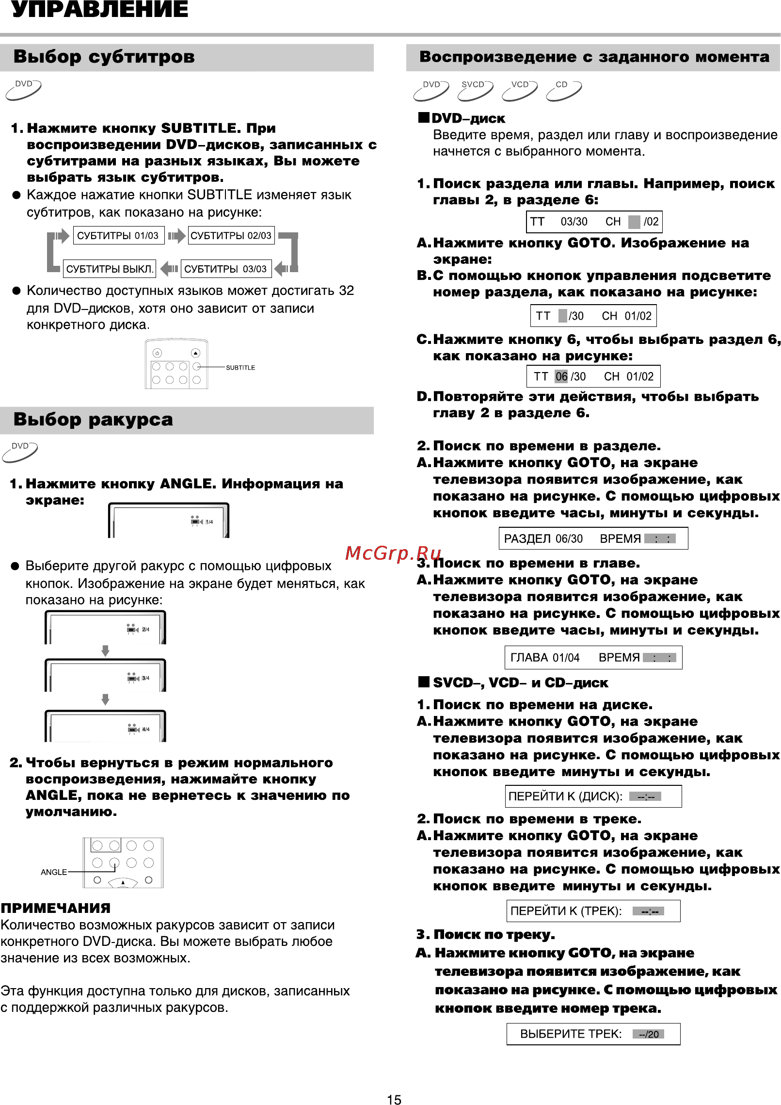 BBK DV912S [17/30] Управление