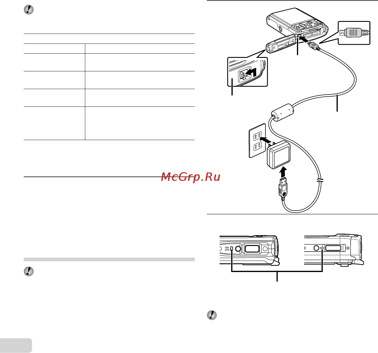 Olympus TG-310 Silver [16/80] Зарядка аккумулятора с помощью прилагаемого адаптера usb ac