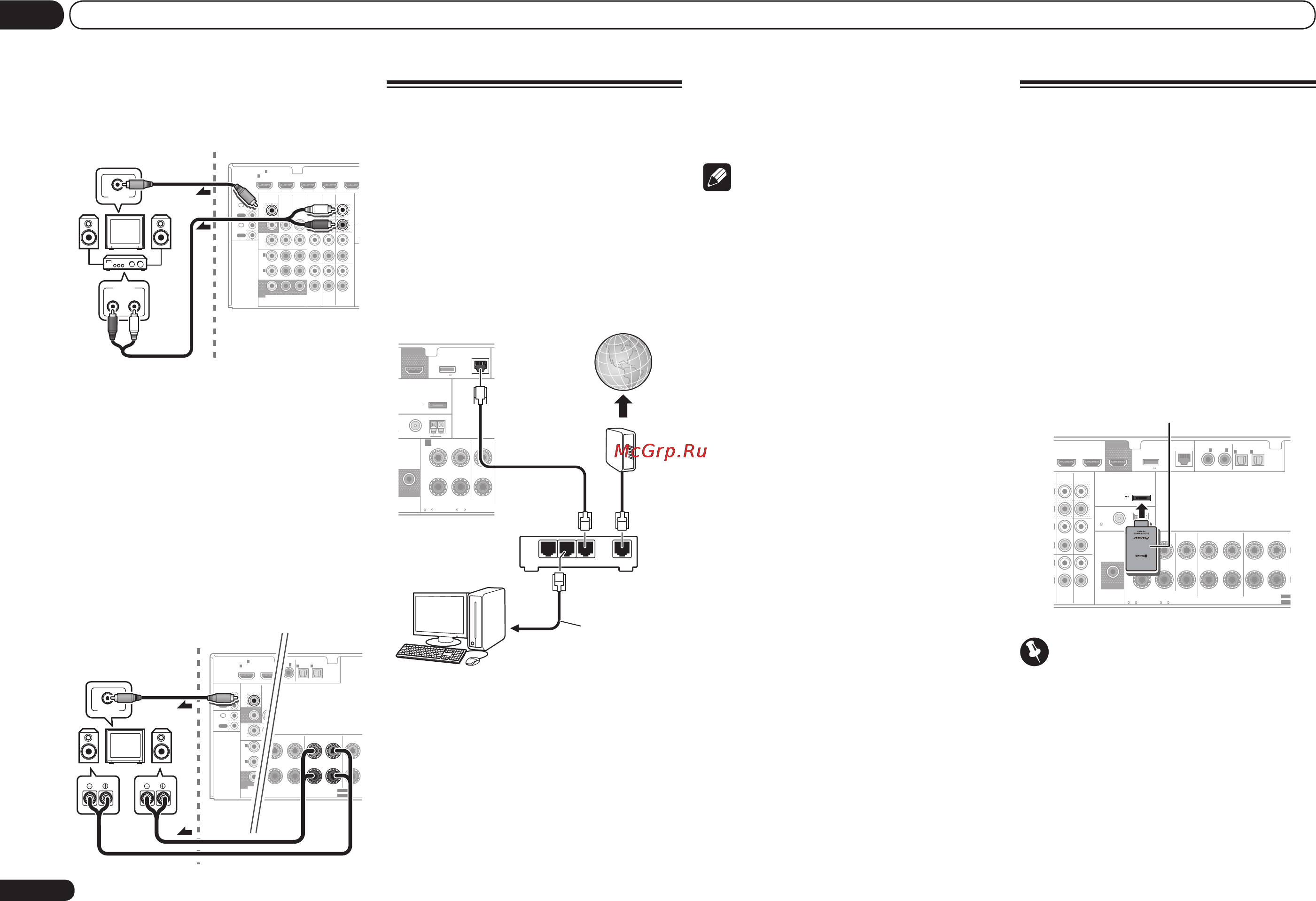 Pioneer VSX-921-K [22/104] Подключение опционного bluetooth adapter