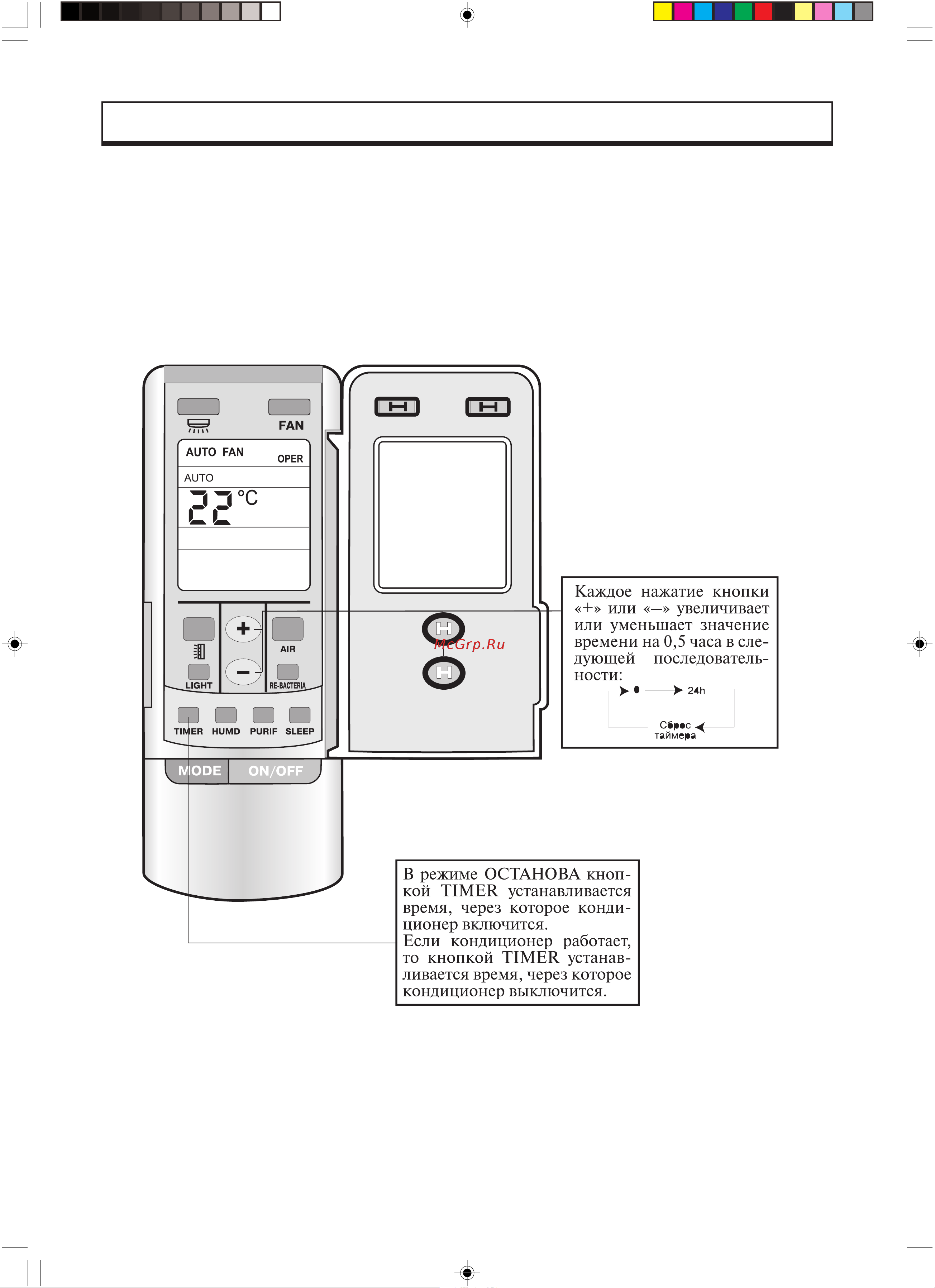 Gree FLOOR STANDING GVHN24A1NK1AA [26/40] Дистанционный пульт управления