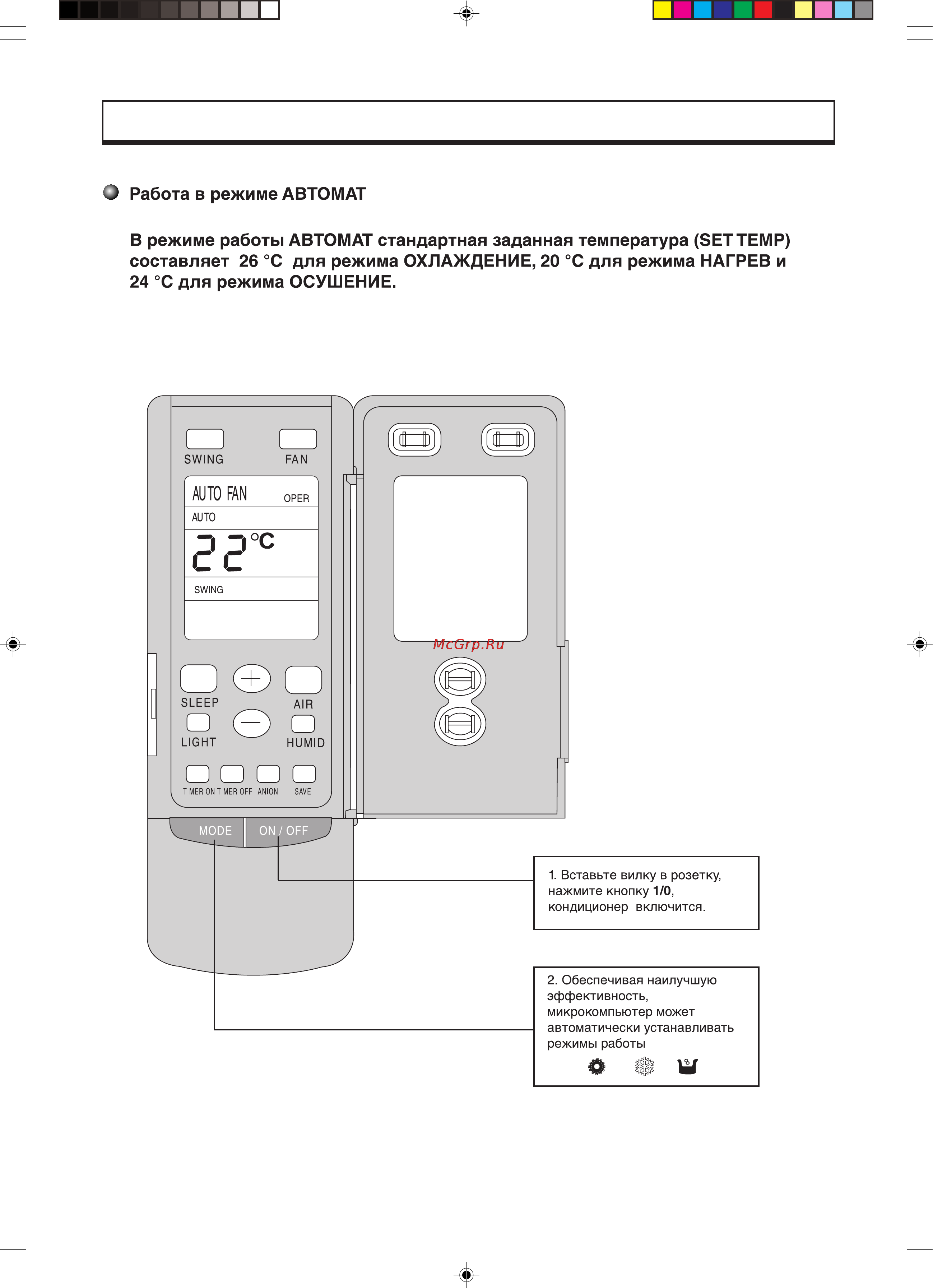 Gree FLOOR STANDING KFR-120LW/E [30/40] Дистанционный пульт управления
